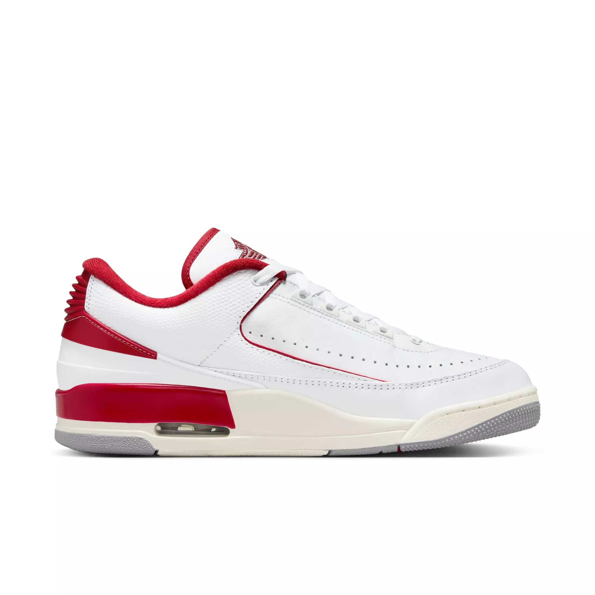 Jordan 2/3 "White/Varsity Red/Sail/Cement Grey" Men's Shoe - WHITE/RED/GREY