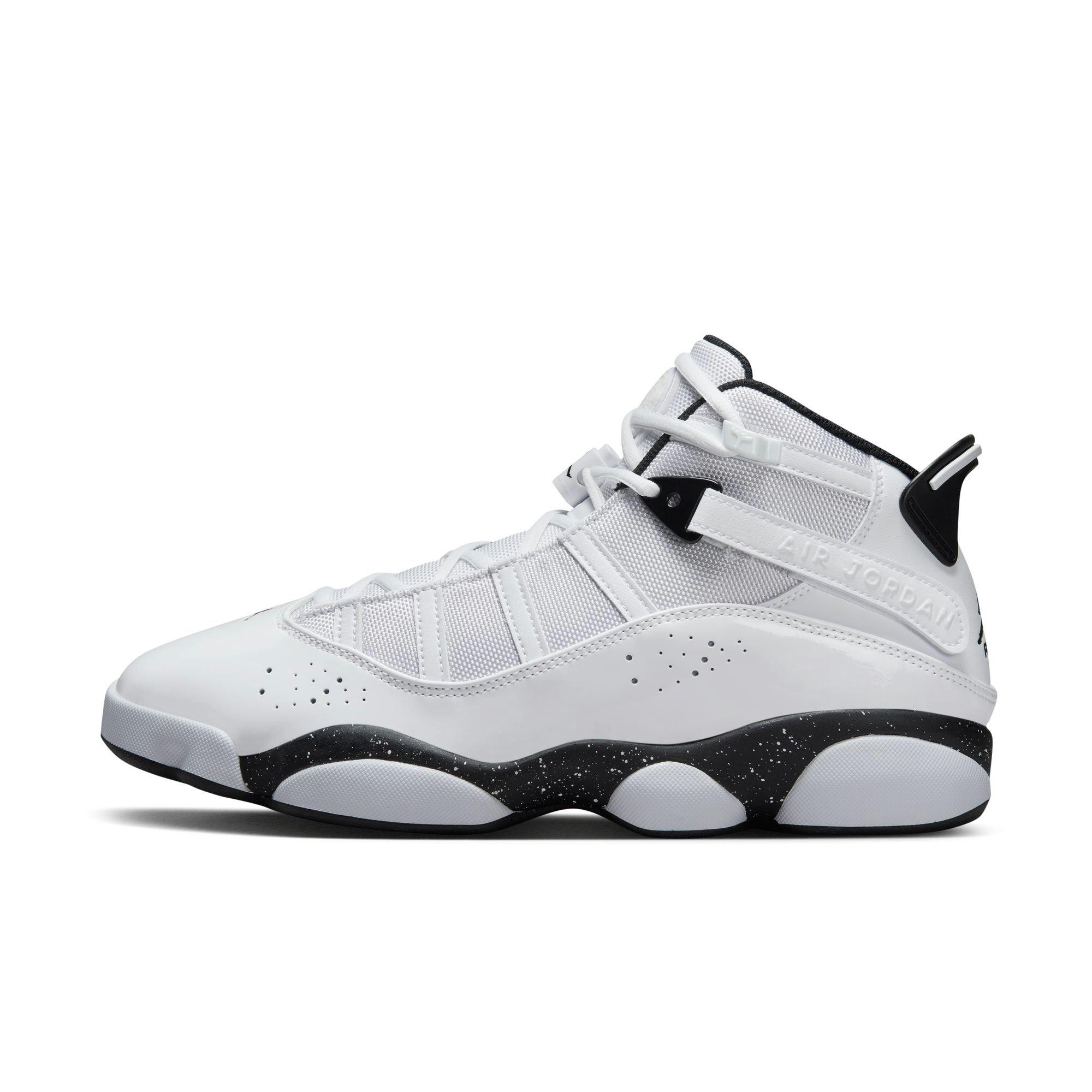 Jordan 6 Rings "White/Black" Men's Shoe - WHITE/BLACK Thumbnail View 3