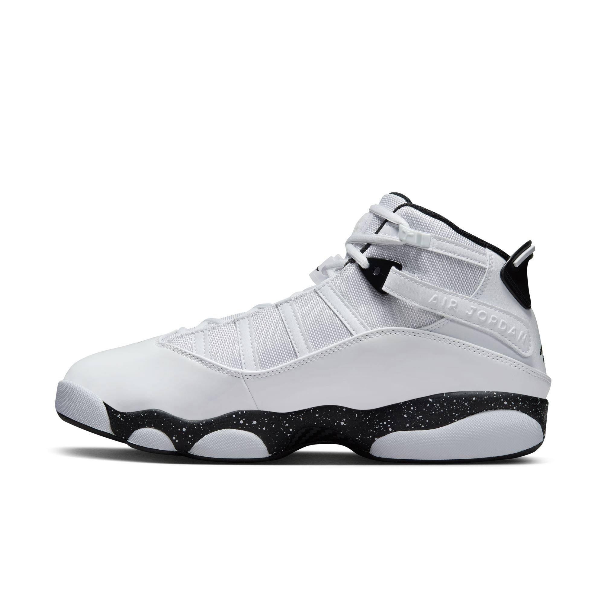 Jordan 6 Rings "White/Black" Men's Shoe - WHITE/BLACK Thumbnail View 4