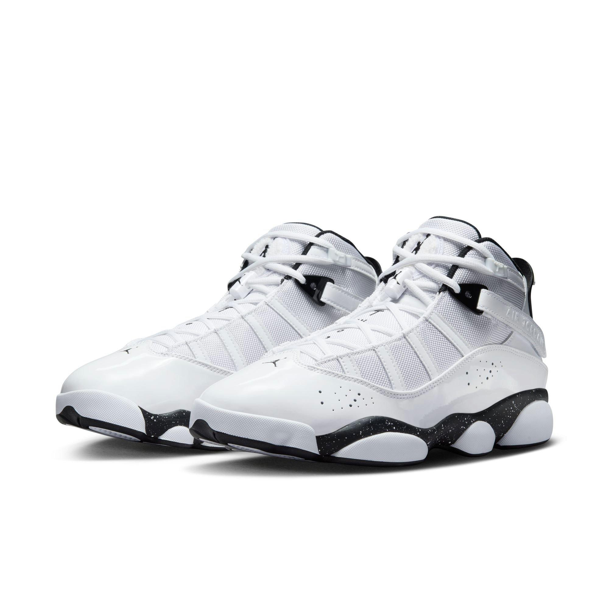 Jordan 6 Rings "White/Black" Men's Shoe - WHITE/BLACK Thumbnail View 5