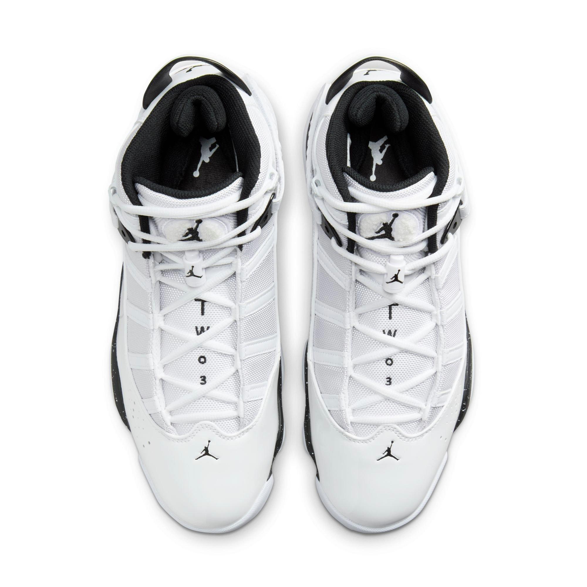 Jordan 6 Rings "White/Black" Men's Shoe - WHITE/BLACK Thumbnail View 6