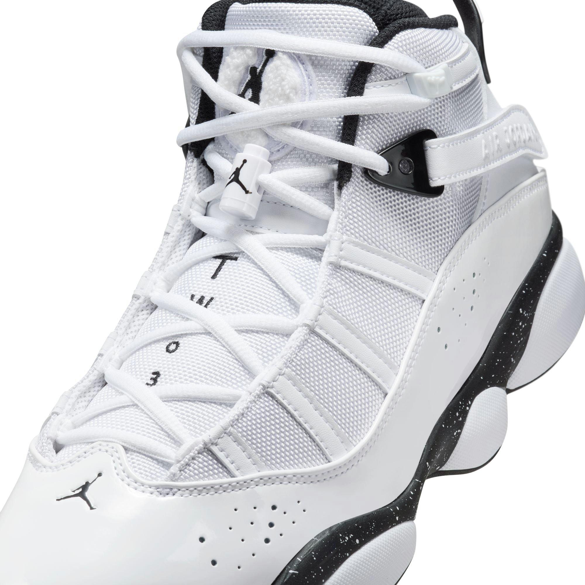 Jordan 6 Rings "White/Black" Men's Shoe - WHITE/BLACK Thumbnail View 9