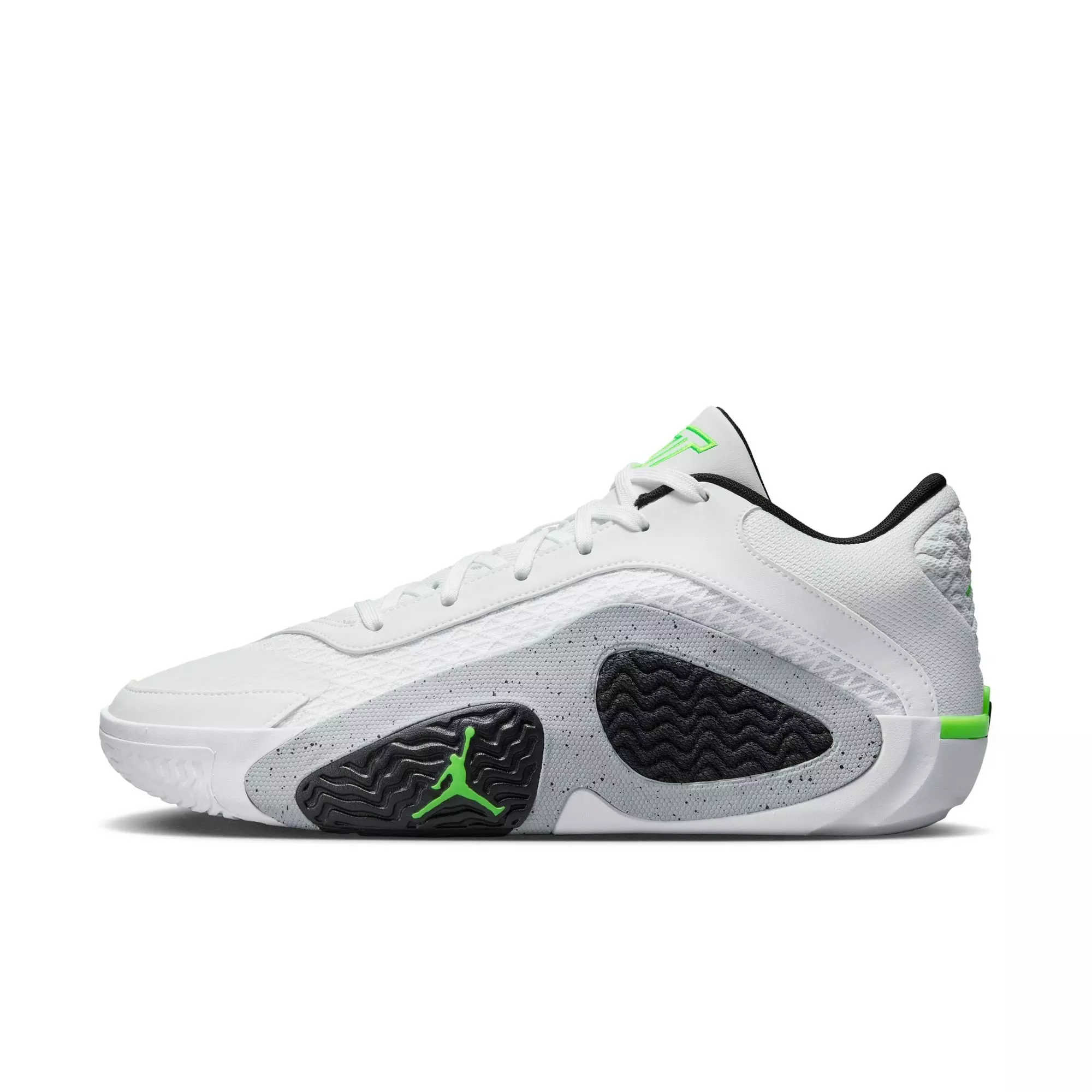Jordan Tatum 2 "White Cement" Men's Basketball Shoe -  WHITE/ELECTRIC GREEN/BLACK