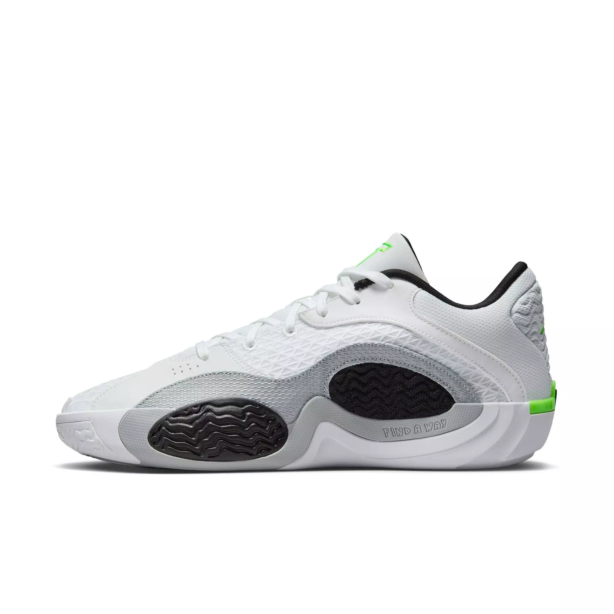 Jordan Tatum 2 "White Cement" Men's Basketball Shoe -  WHITE/ELECTRIC GREEN/BLACK