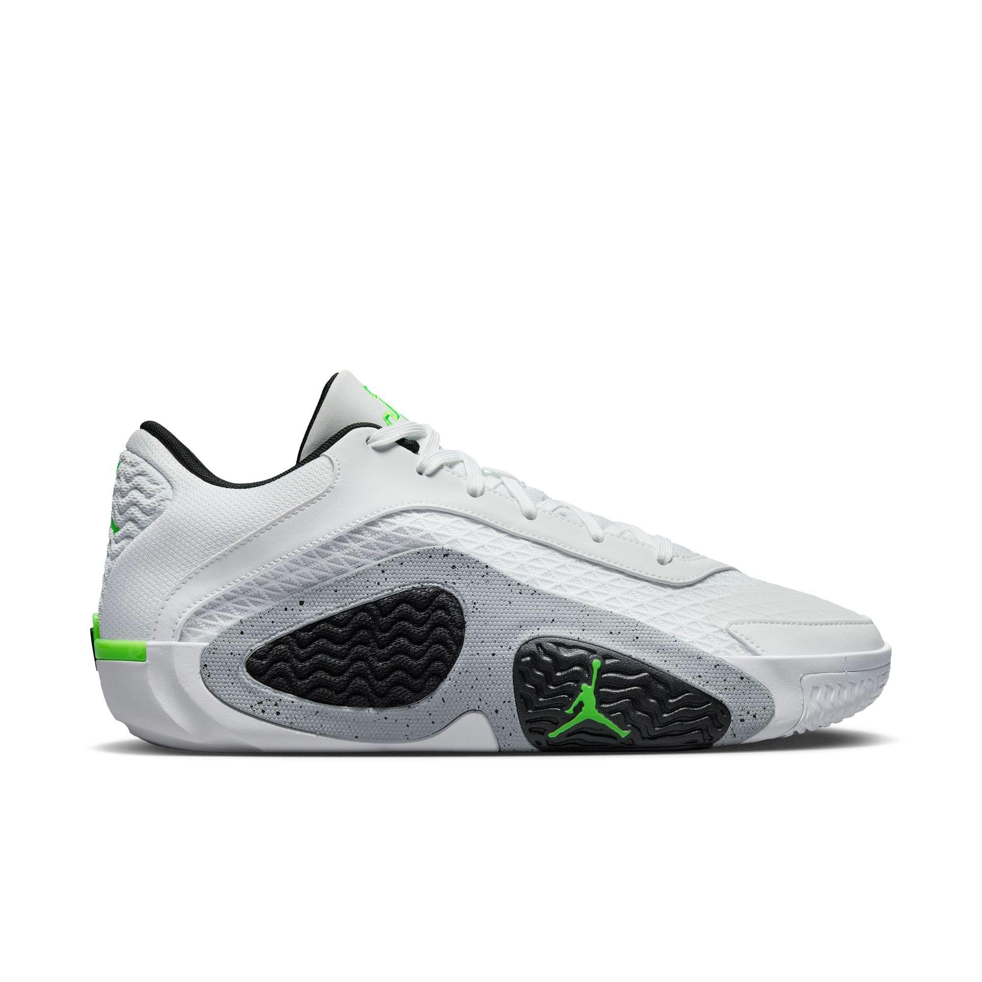 Jordan Tatum 2 "White Cement" Men's Basketball Shoe -  WHITE/ELECTRIC GREEN/BLACK Thumbnail View 1