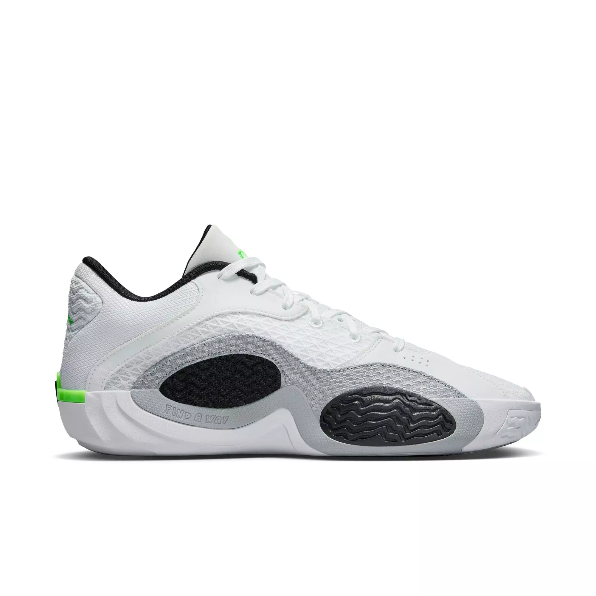 Jordan Tatum 2 "White Cement" Men's Basketball Shoe -  WHITE/ELECTRIC GREEN/BLACK