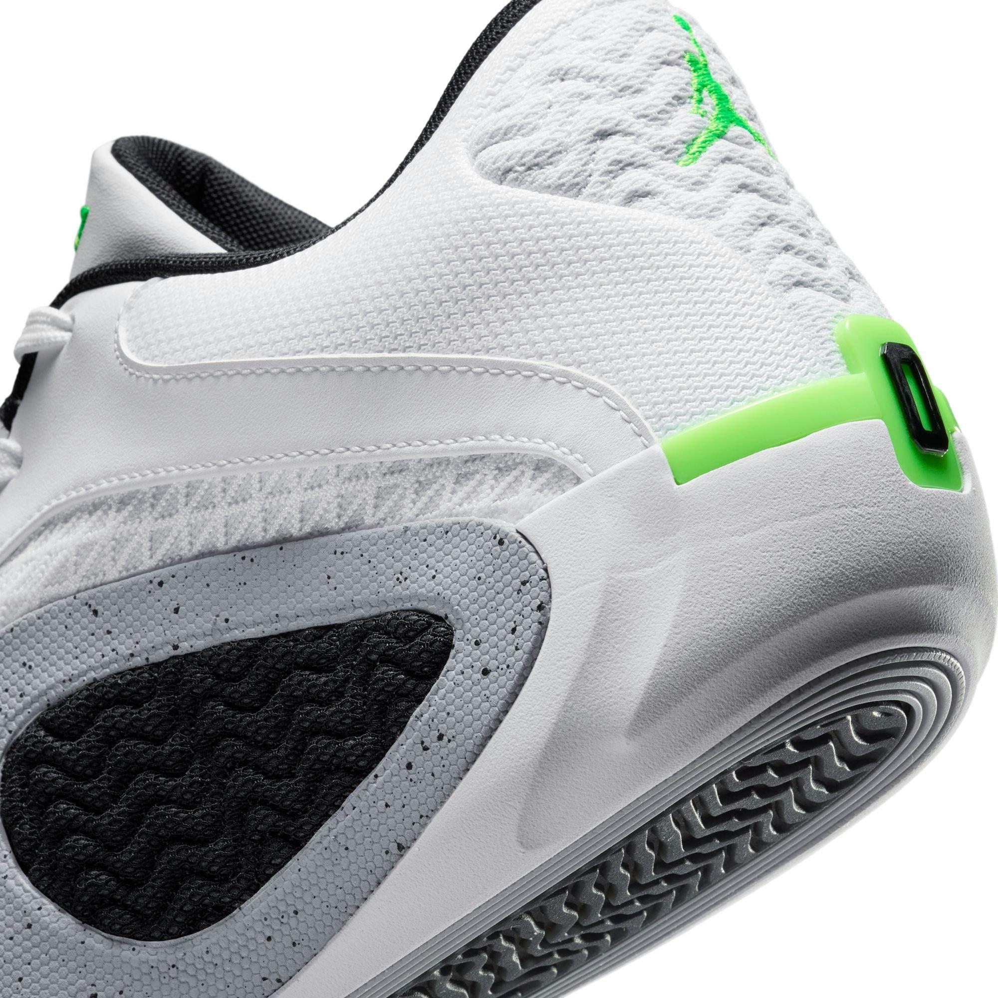 Jordan Tatum 2 "White Cement" Men's Basketball Shoe -  WHITE/ELECTRIC GREEN/BLACK Thumbnail View 5