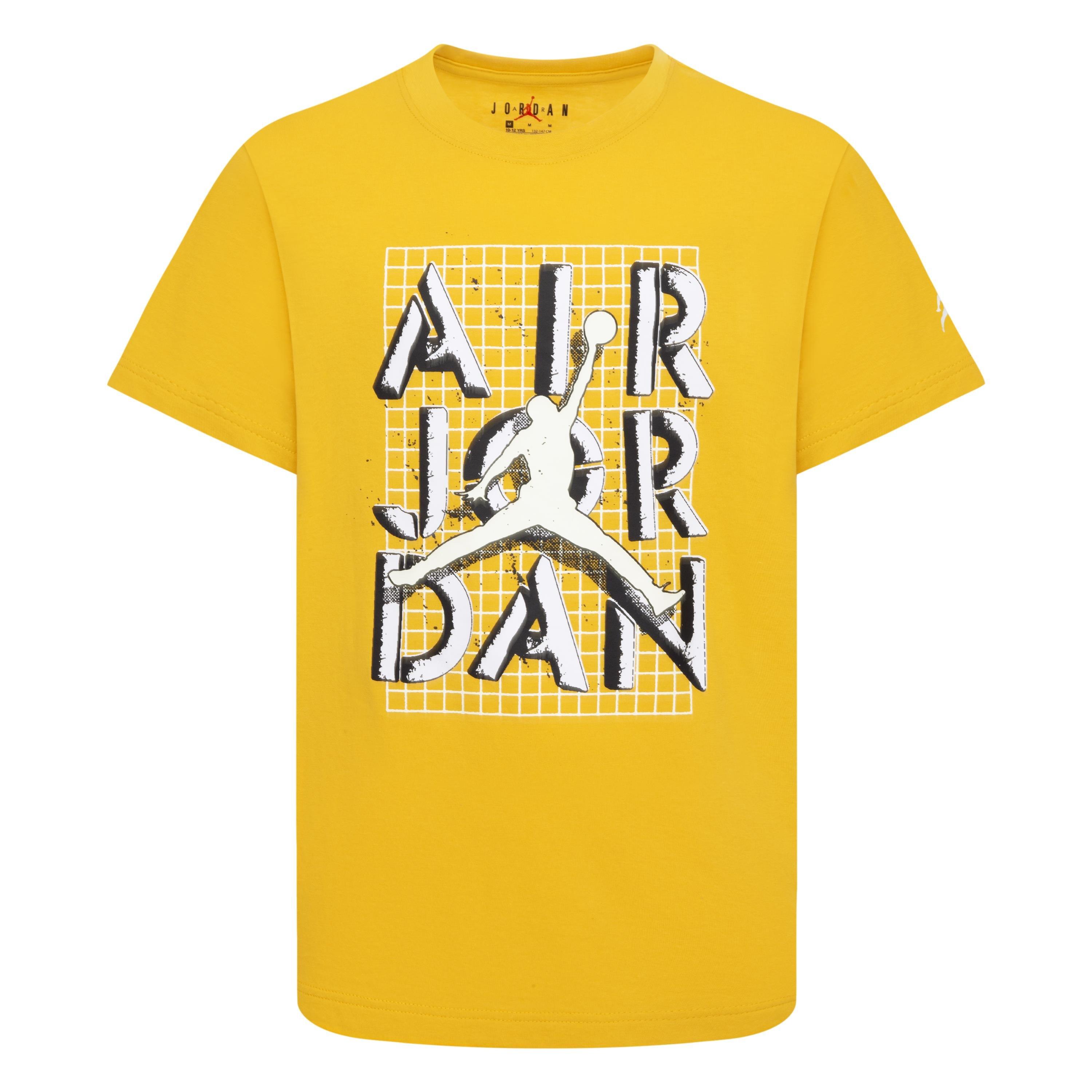 Jordan Big Boys' Jumpman Stack Tee - Yellow - YELLOW Thumbnail View 1