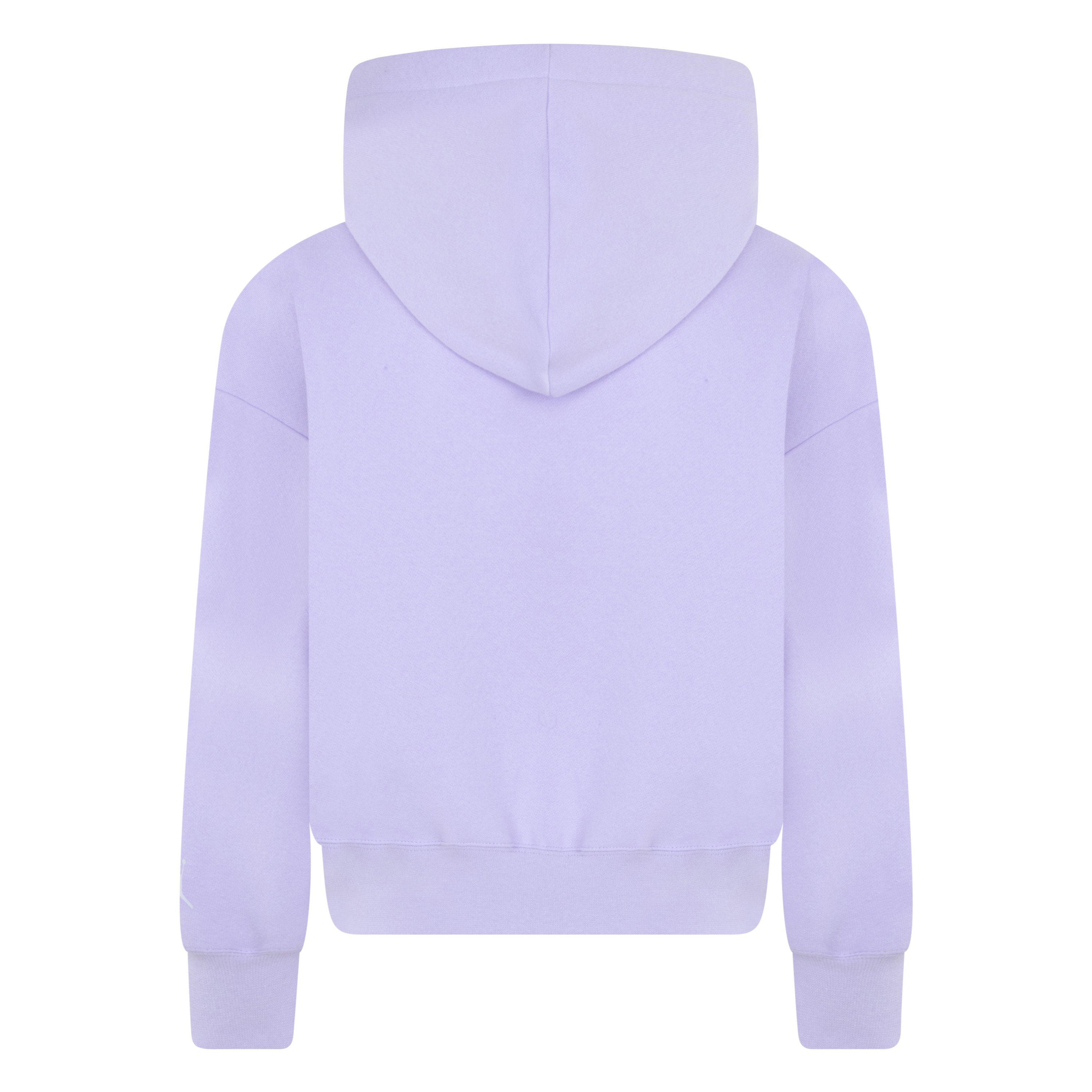 Jordan Fund Blocked Big Girls' Violet Hoodie