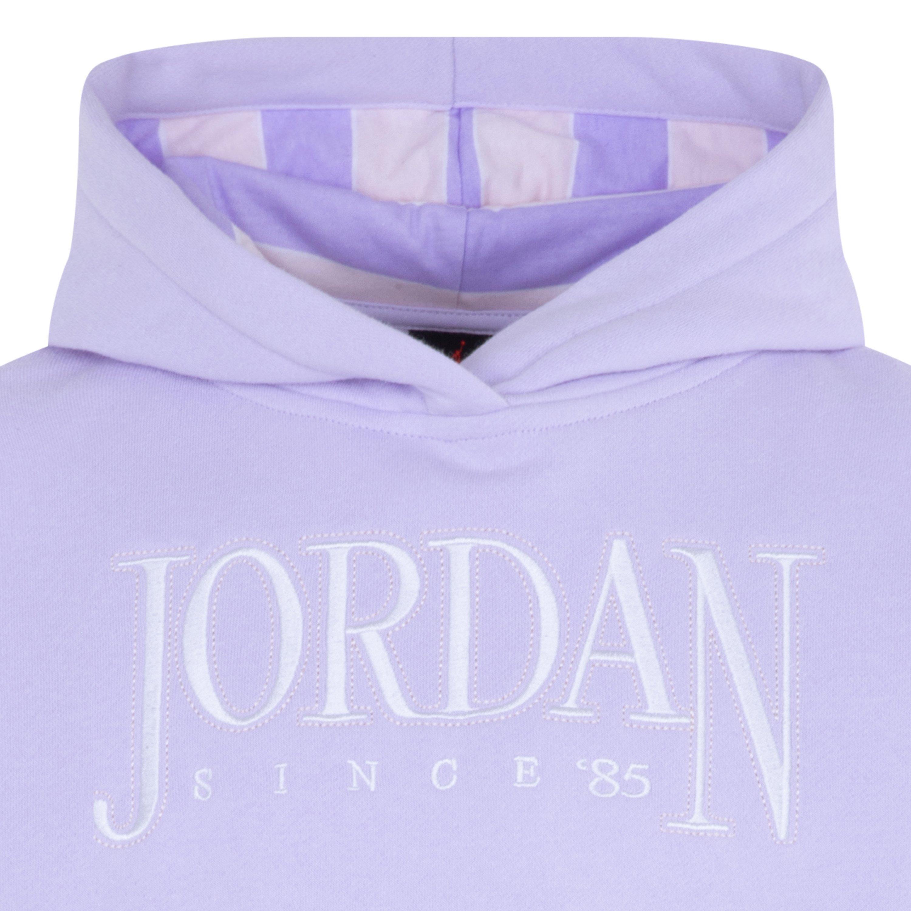 Jordan Fund Blocked Big Girls' Violet Hoodie