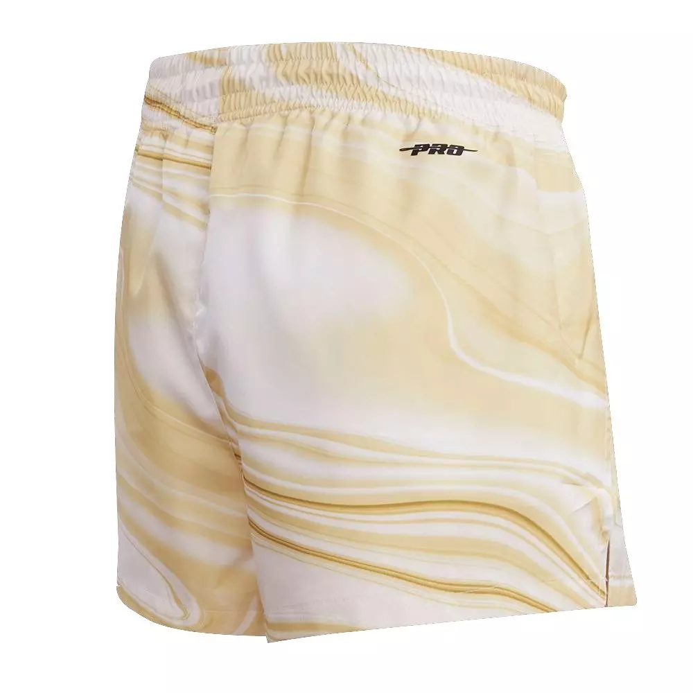 Pro Standard Women's Chicago Bulls Woven Shorts - Liquid Gold - GOLD