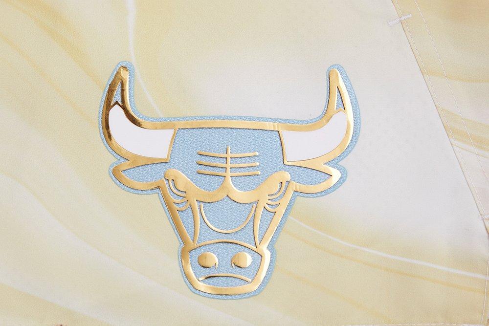 Pro Standard Women's Chicago Bulls Woven Shorts - Liquid Gold - GOLD Thumbnail View 5