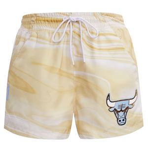 Pro Standard Women's Chicago Bulls Woven Shorts - Liquid Gold