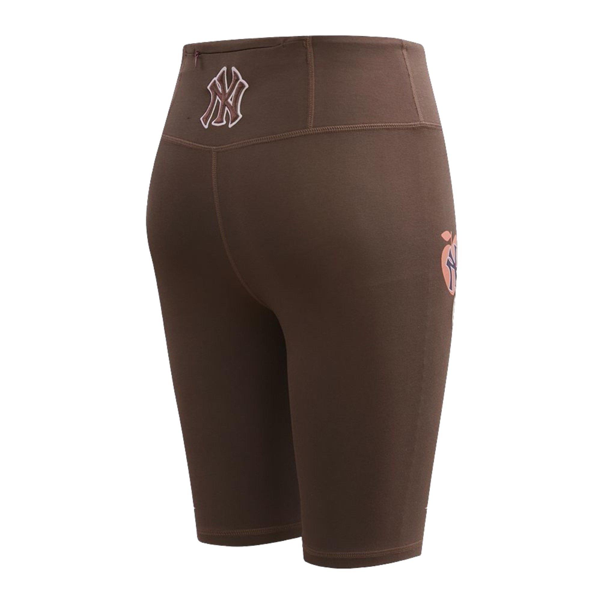 Pro Standard Women's New York Yankees MLB Graffiti Mix Shorts-Brown - BROWN Thumbnail View 2