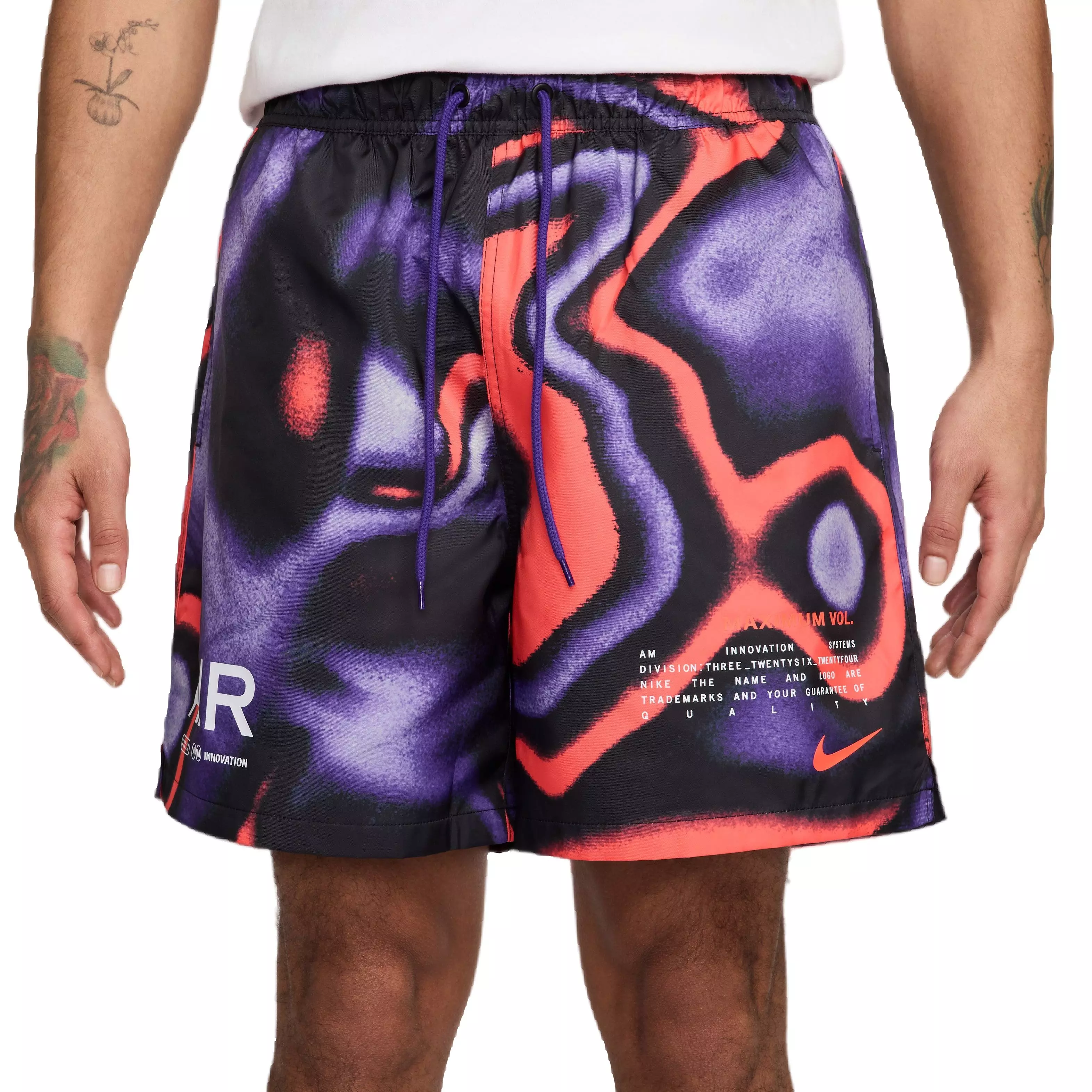 Nike Men's Sportswear Club Flow Shorts - Purple - PURPLE
