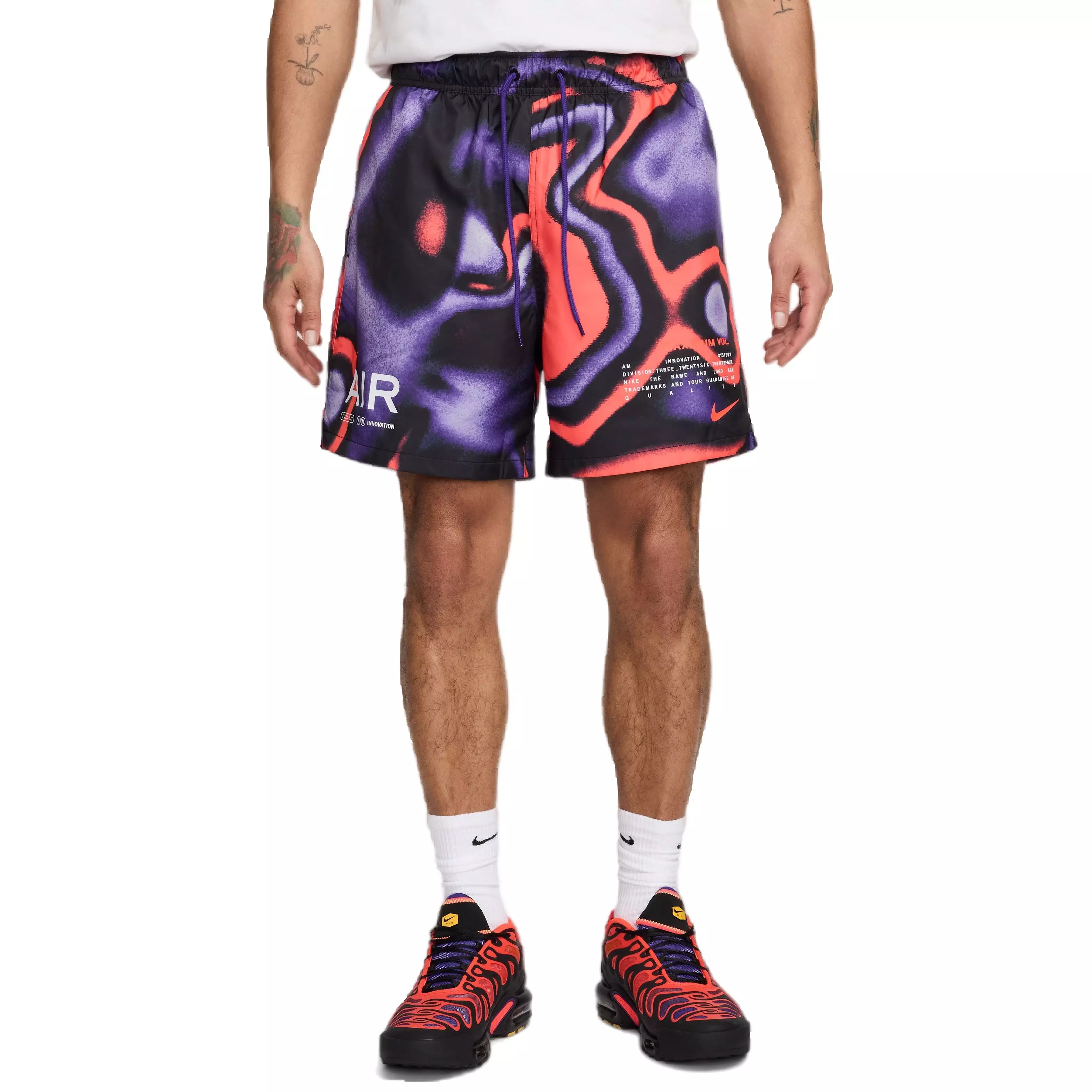 Nike Men's Sportswear Club Flow Shorts - Purple - PURPLE