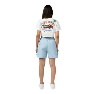 Smoke Rise Women's Boom Graphic Crop Tee - White