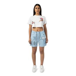 Smoke Rise Women's Boom Graphic Crop Tee - White