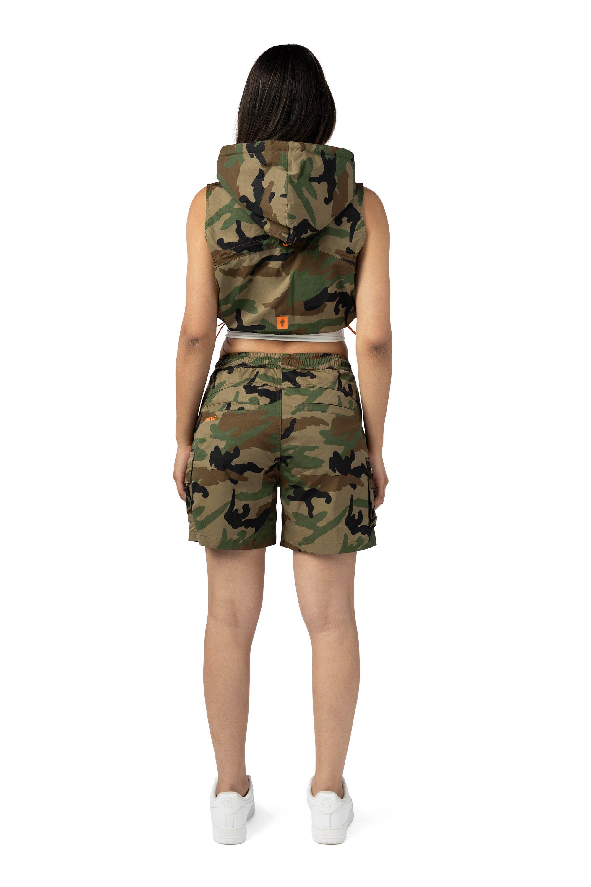 Smoke Rise Women's Woven Cargo Shorts Camo