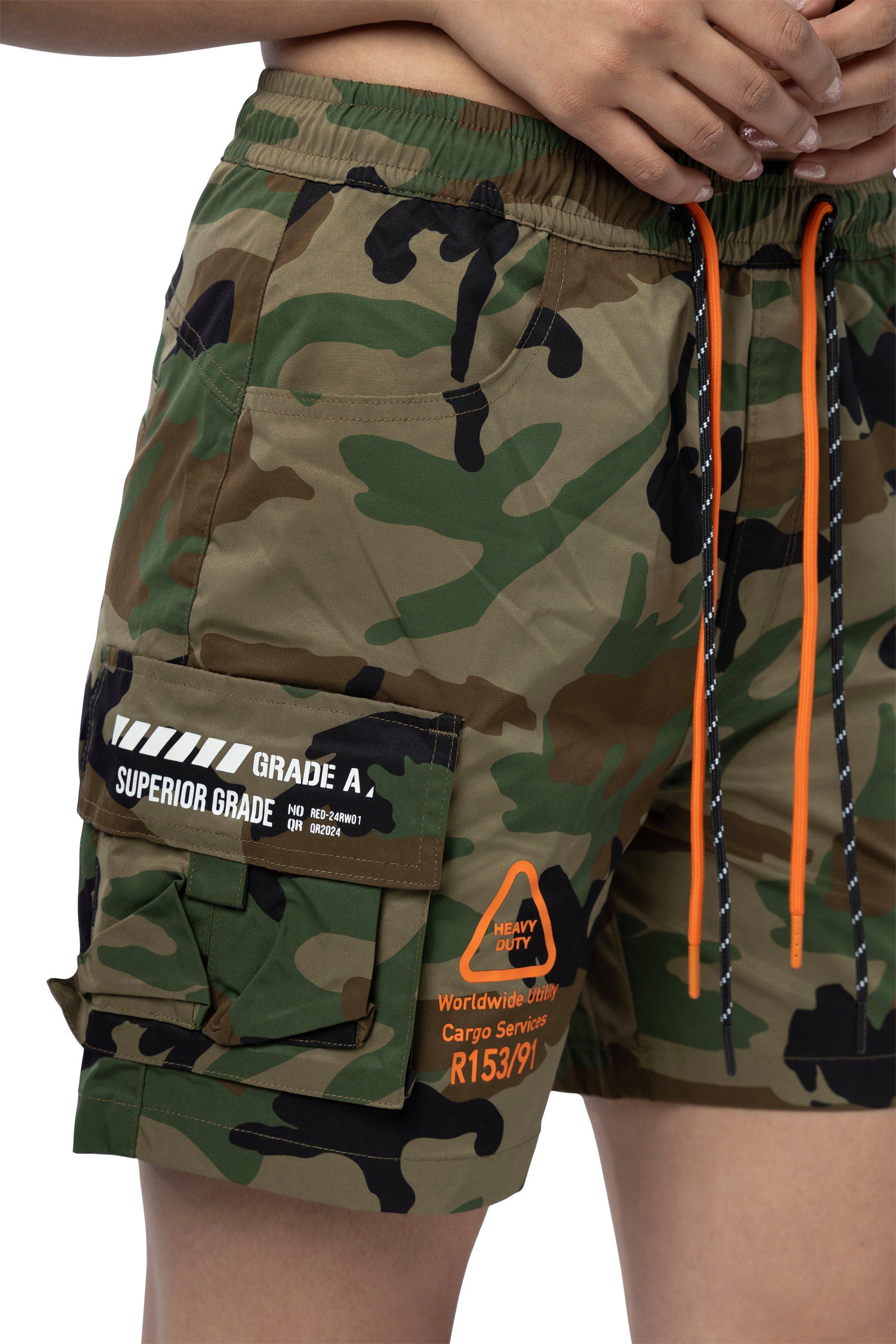 Smoke Rise Women's Woven Cargo Shorts - Camo - CAMOUFLAGE Thumbnail View 4