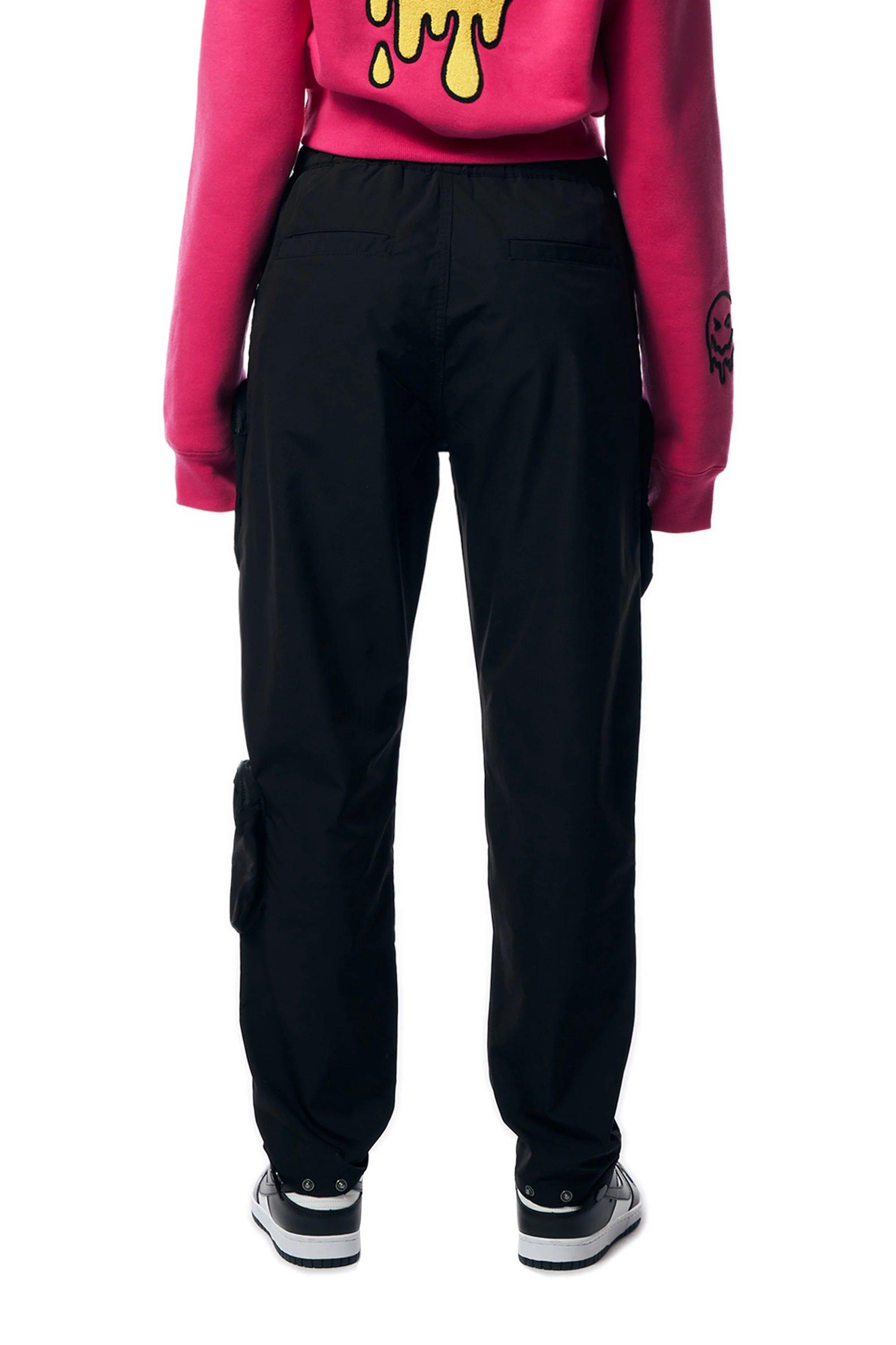 Smoke Rise Women's Relaxed Slouch Woven Pants - Black - BLACK Thumbnail View 2