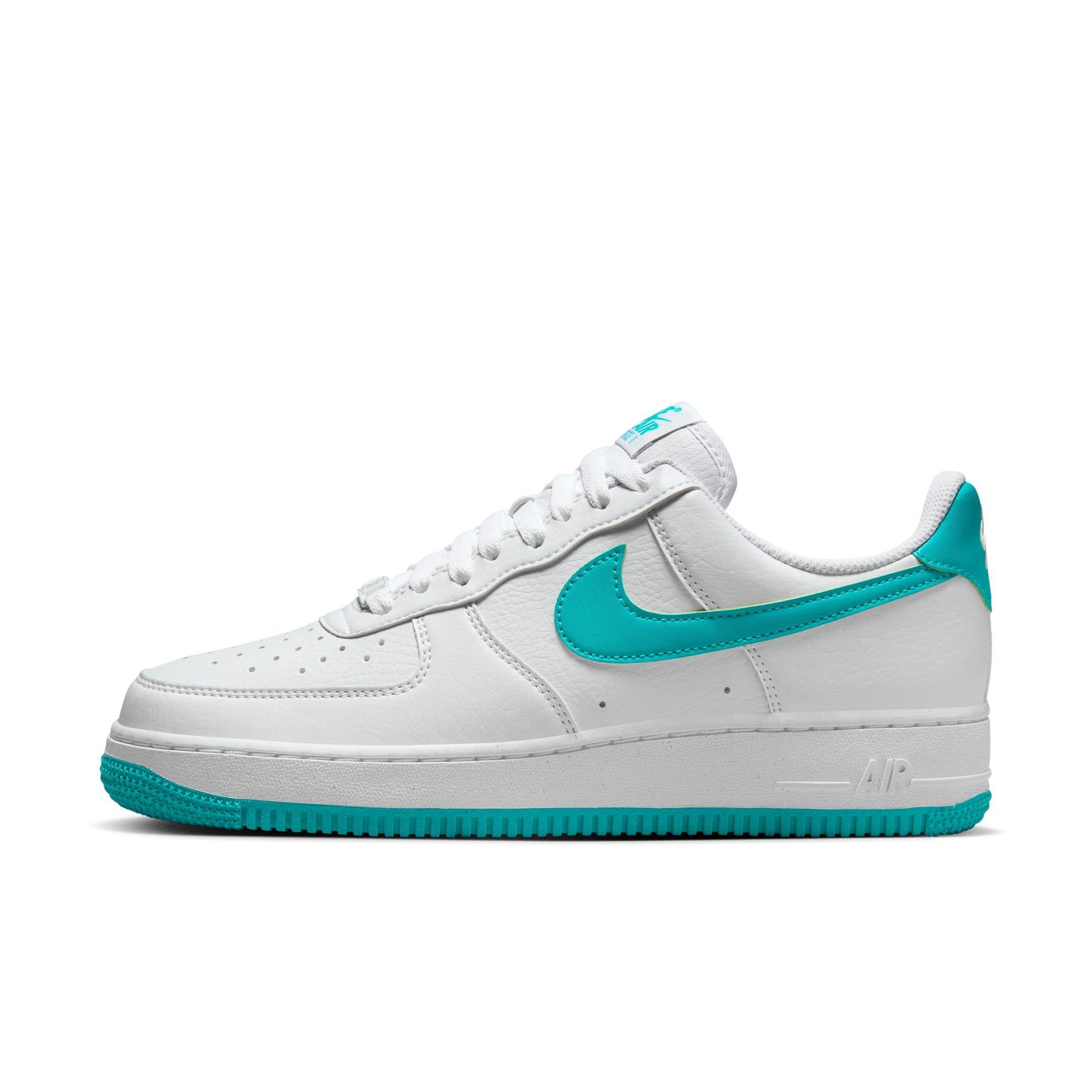 Nike Air Force 1 '07 Next Nature "White/Dusty Cactus/White/Volt" Women's Shoe - WHITE/TEAL Thumbnail View 3