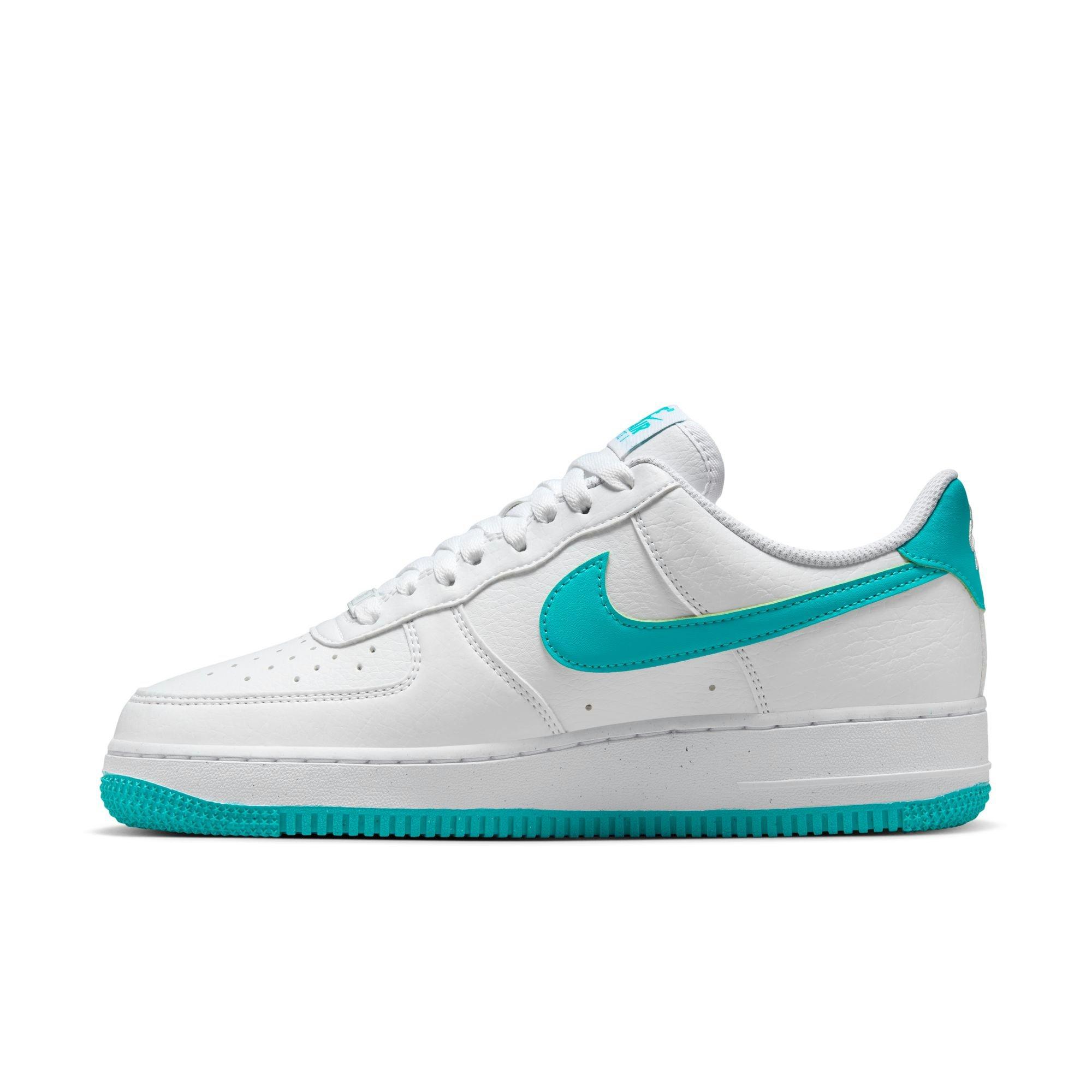 Nike Air Force 1 '07 Next Nature "White/Dusty Cactus/White/Volt" Women's Shoe - WHITE/TEAL Thumbnail View 4
