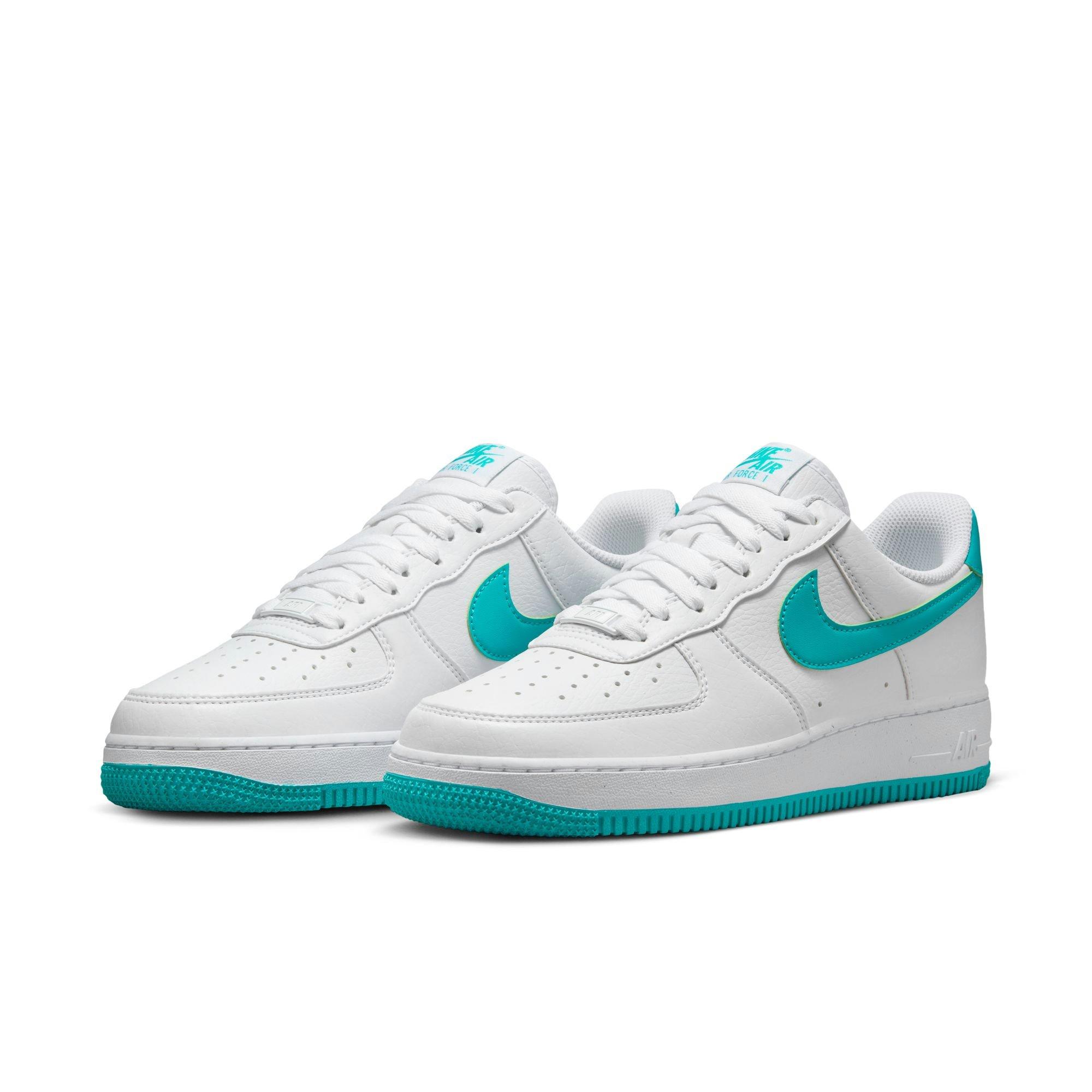 Nike Air Force 1 '07 Next Nature "White/Dusty Cactus/White/Volt" Women's Shoe - WHITE/TEAL Thumbnail View 5