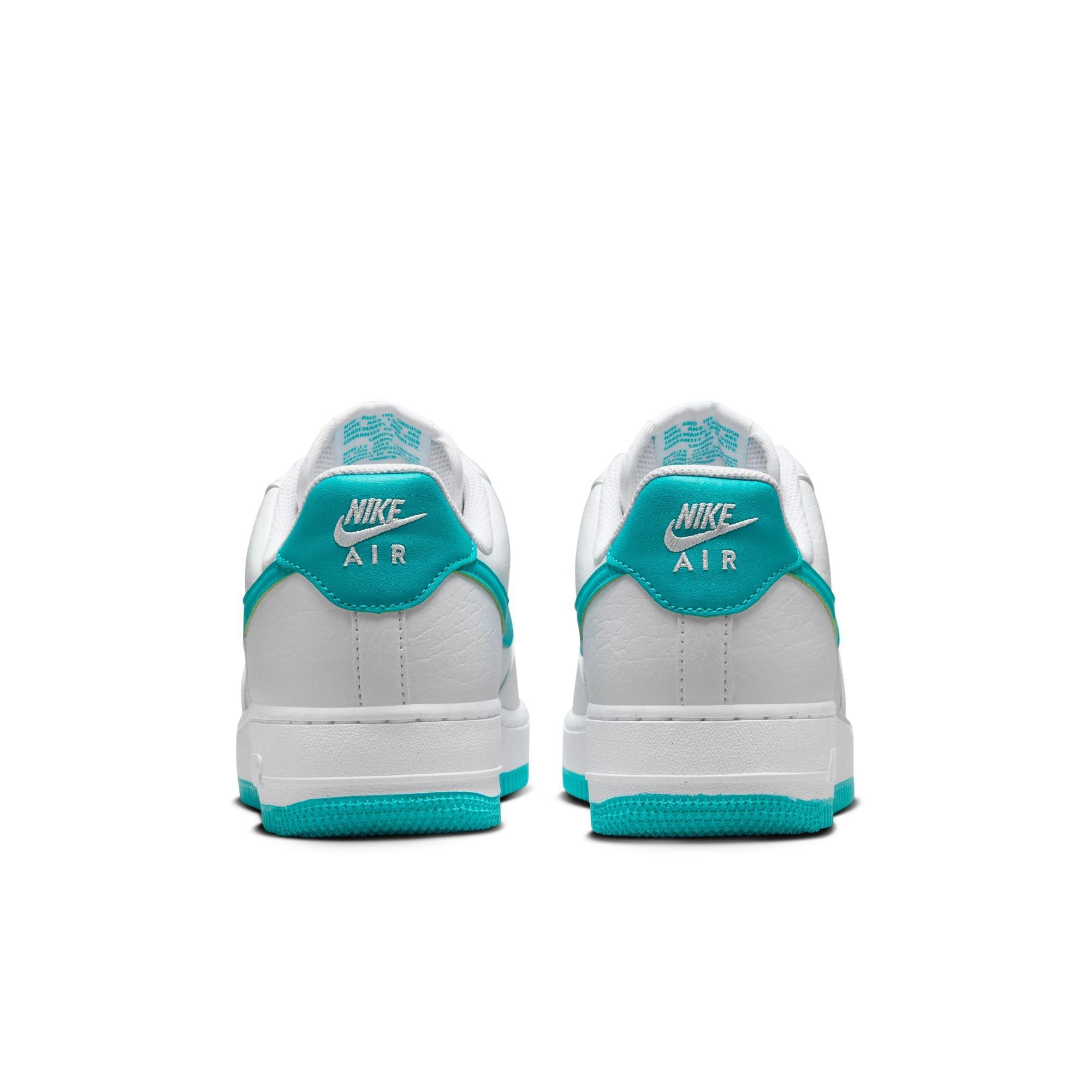 Nike Air Force 1 '07 Next Nature "White/Dusty Cactus/White/Volt" Women's Shoe - WHITE/TEAL Thumbnail View 6