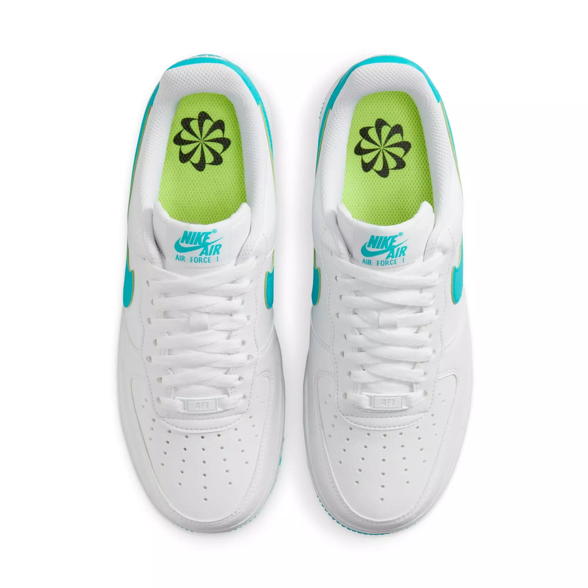 Nike Air Force 1 '07 Next Nature "White/Dusty Cactus/White/Volt" Women's Shoe - WHITE/TEAL