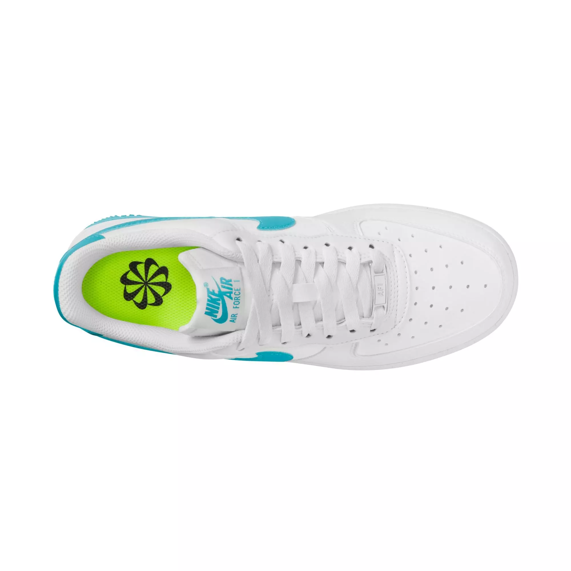 Nike Air Force 1 '07 Next Nature "White/Dusty Cactus/White/Volt" Women's Shoe - WHITE/TEAL