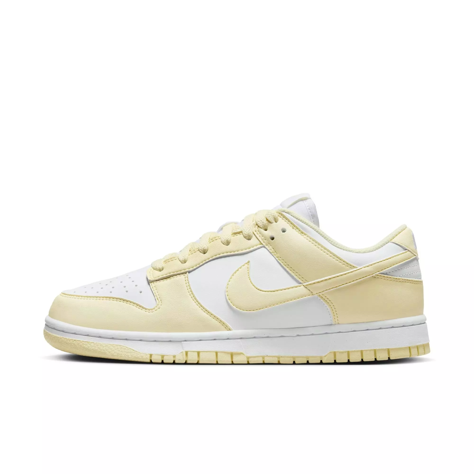 Nike Dunk Low "White/Alabaster" Women's Shoe - WHITE/YELLOW