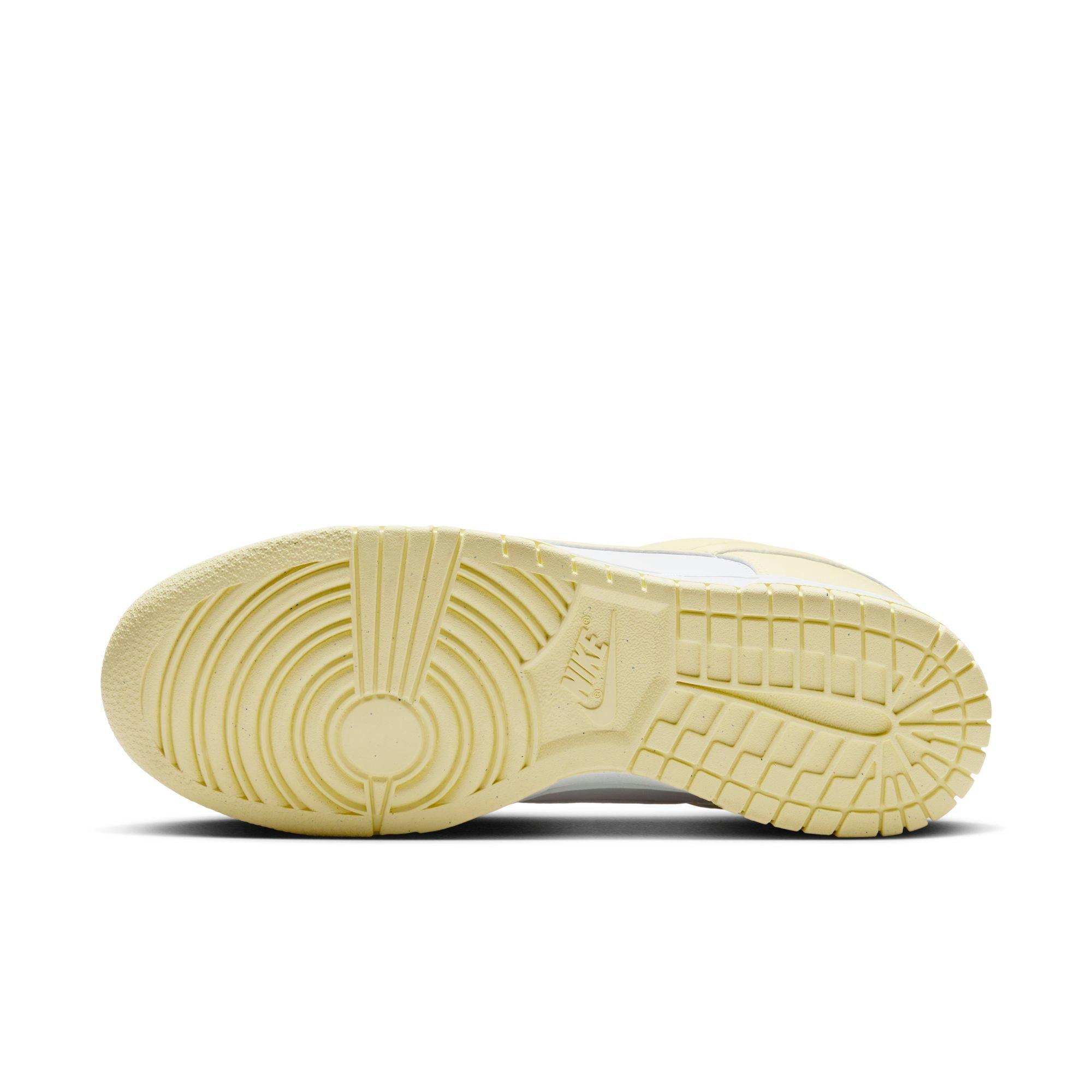Nike Dunk Low "White/Alabaster" Women's Shoe - WHITE/YELLOW Thumbnail View 9