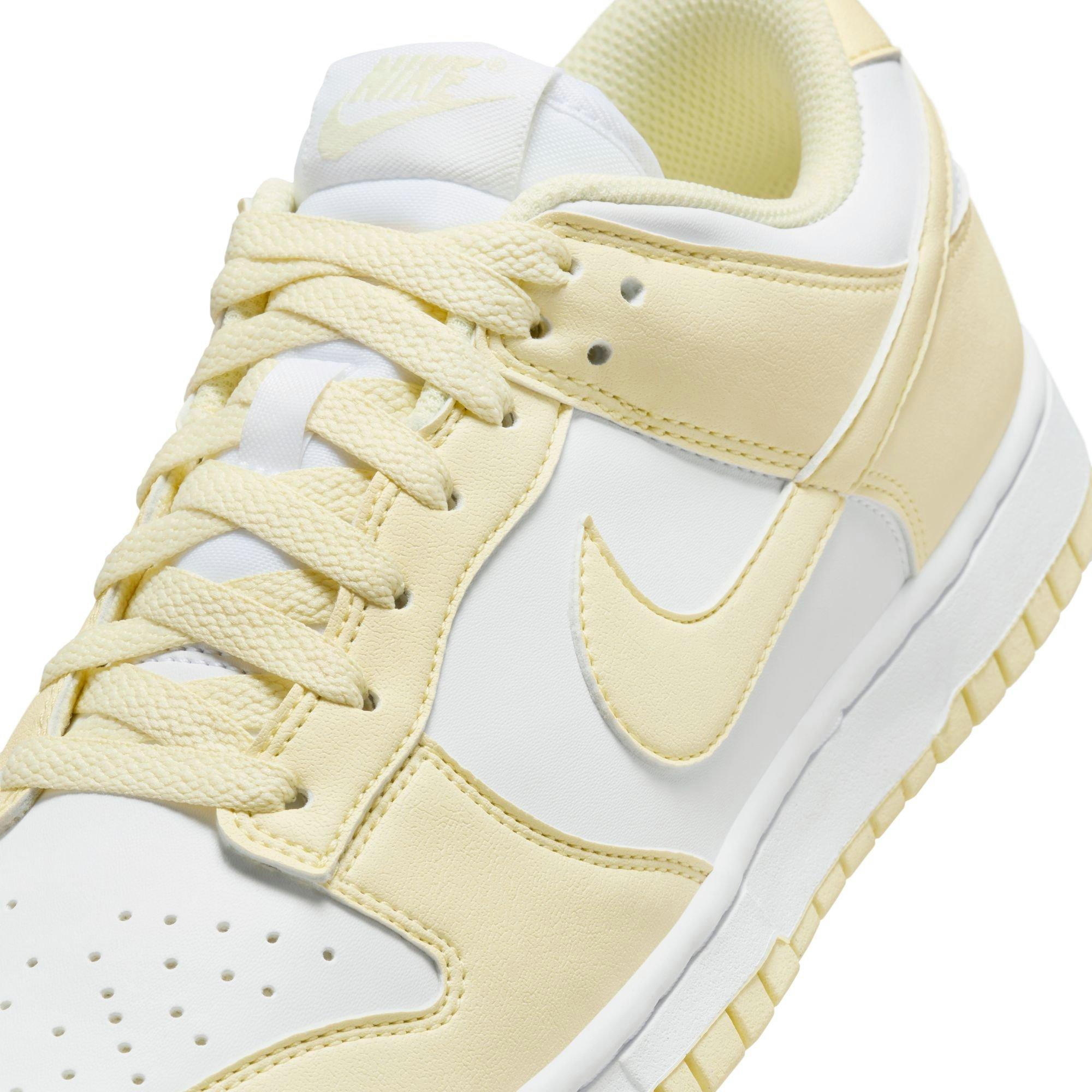 Nike Dunk Low "White/Alabaster" Women's Shoe - WHITE/YELLOW Thumbnail View 10