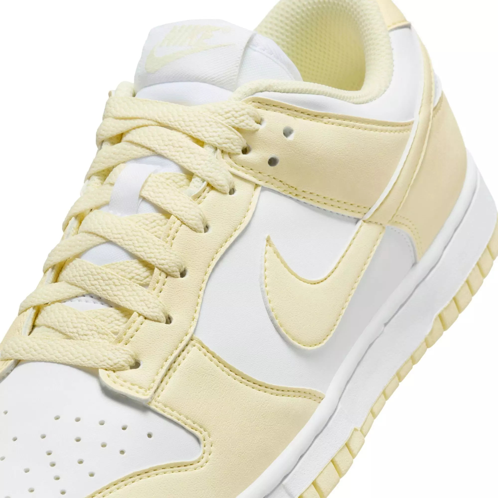 Nike Dunk Low "White/Alabaster" Women's Shoe - WHITE/YELLOW