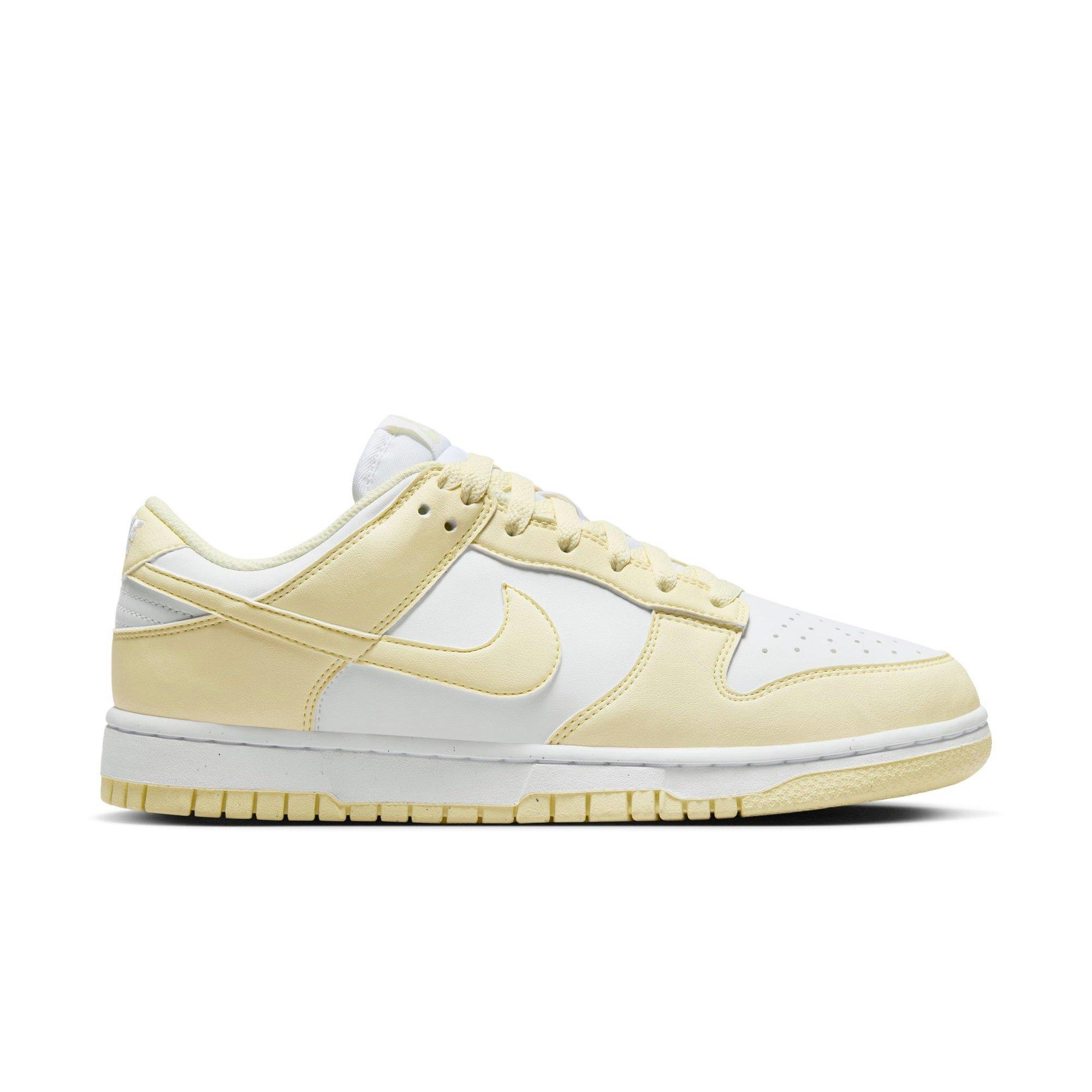 Nike Dunk Low "White/Alabaster" Women's Shoe - WHITE/YELLOW Thumbnail View 1