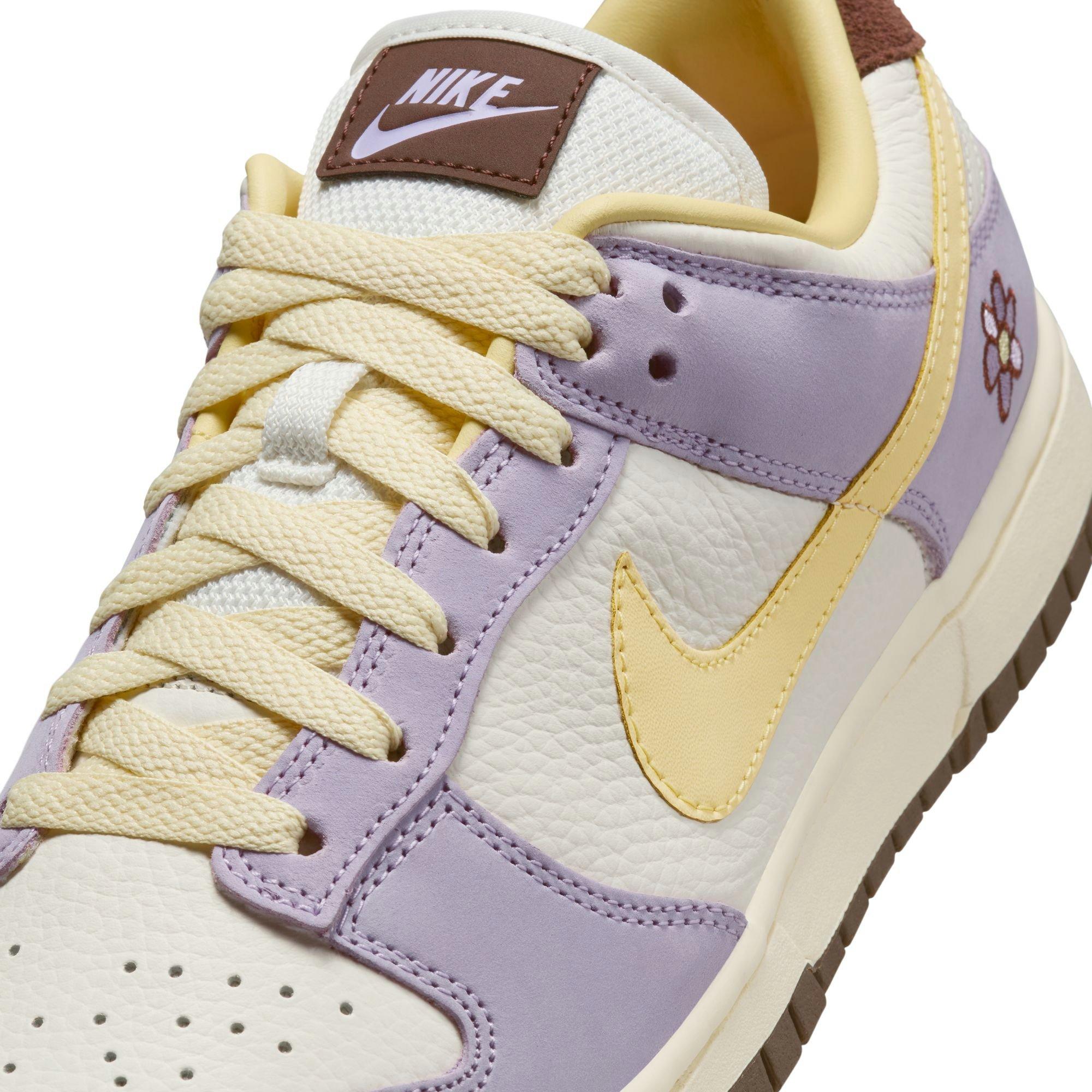 Nike Dunk Low Premium "Lilac Bloom/Soft Yellow/Sail" Women's Shoe - PURPLE Thumbnail View 11