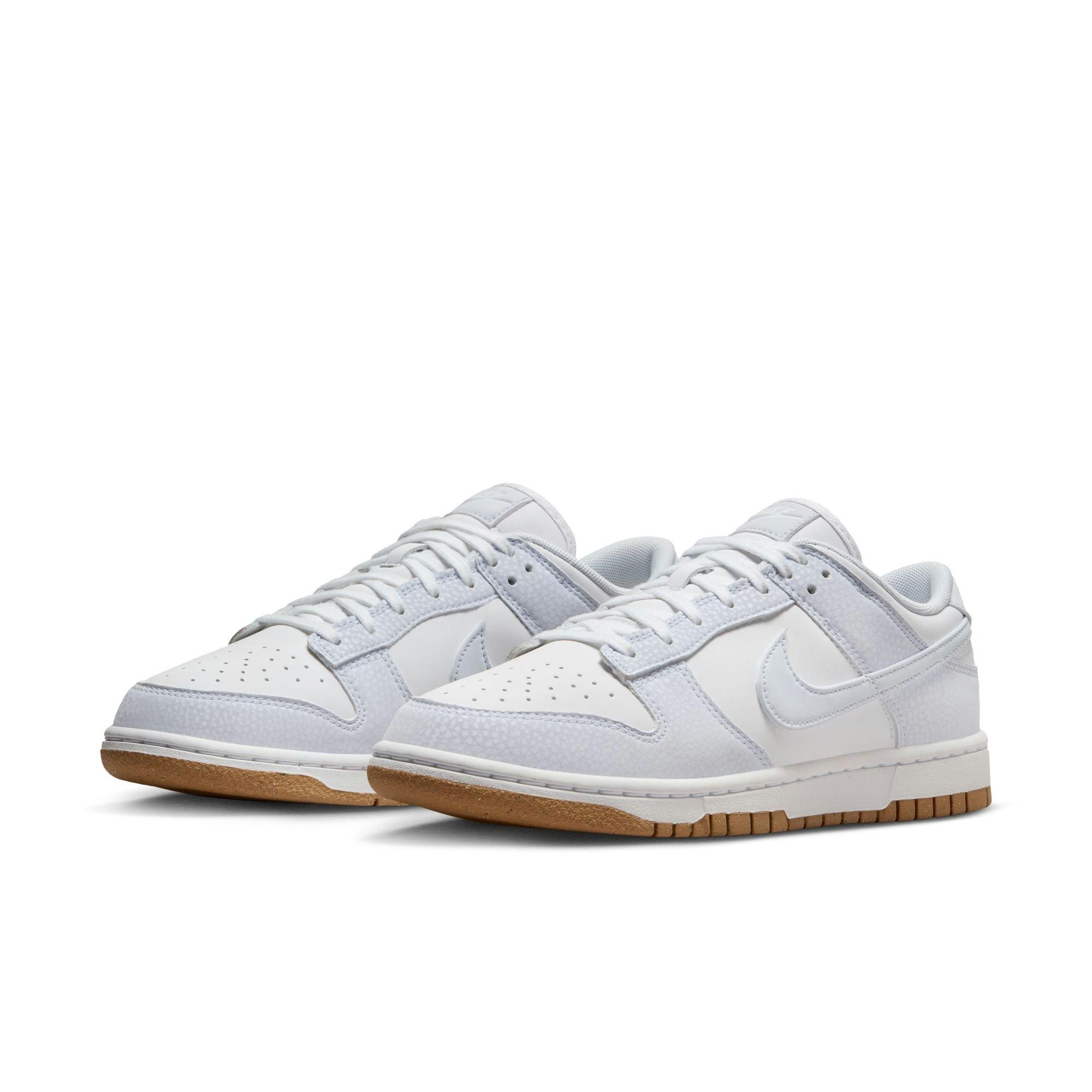 Nike Dunk Low Premium Next Nature "Football Grey" Women's Shoe - WHITE/FOOTBALL GREY/GUM LIGHT BROWN Thumbnail View 3