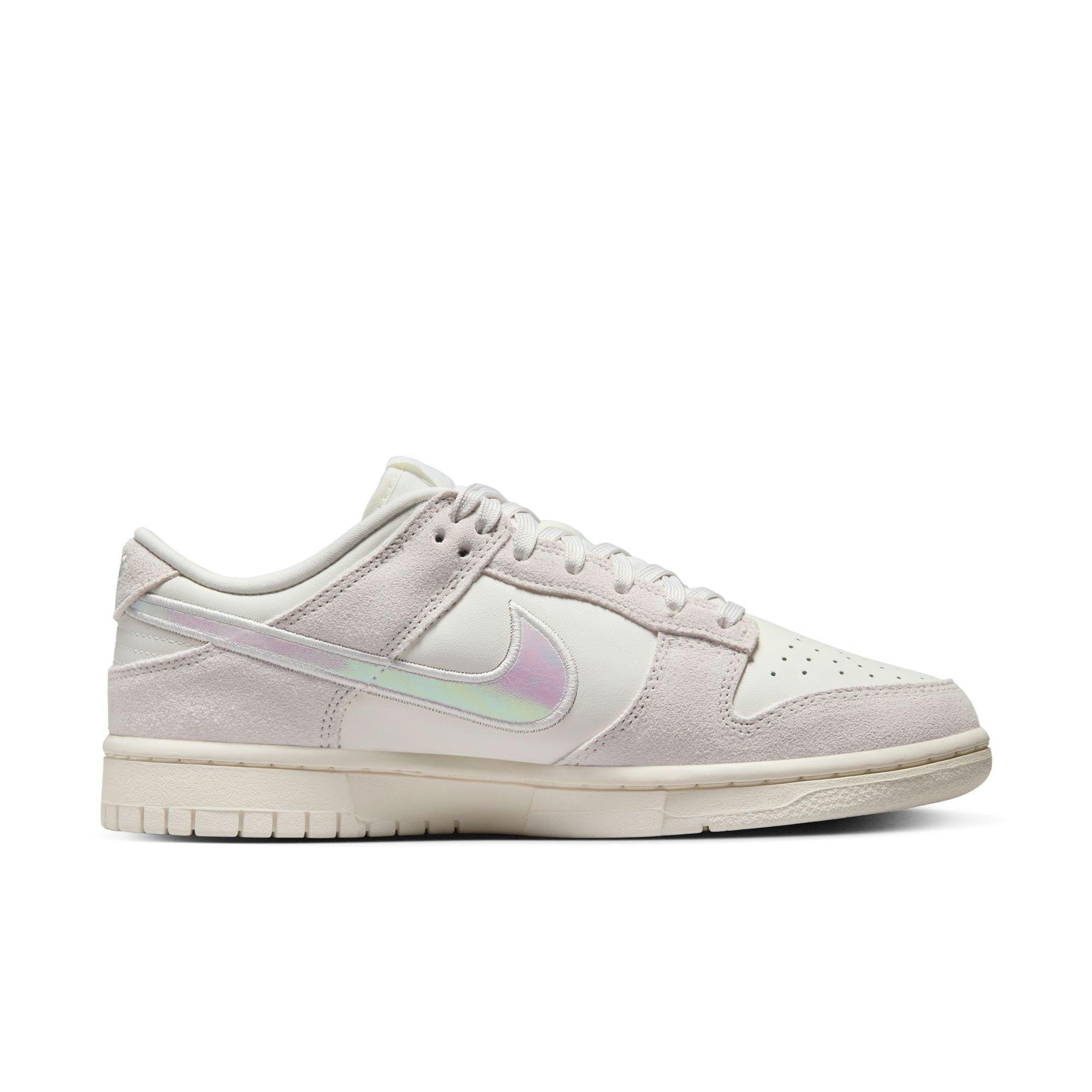 Nike Dunk Low "Iridescent Swoosh" Women's Shoe - SAIL/SIREN RED/HYPER PINK Thumbnail View 2