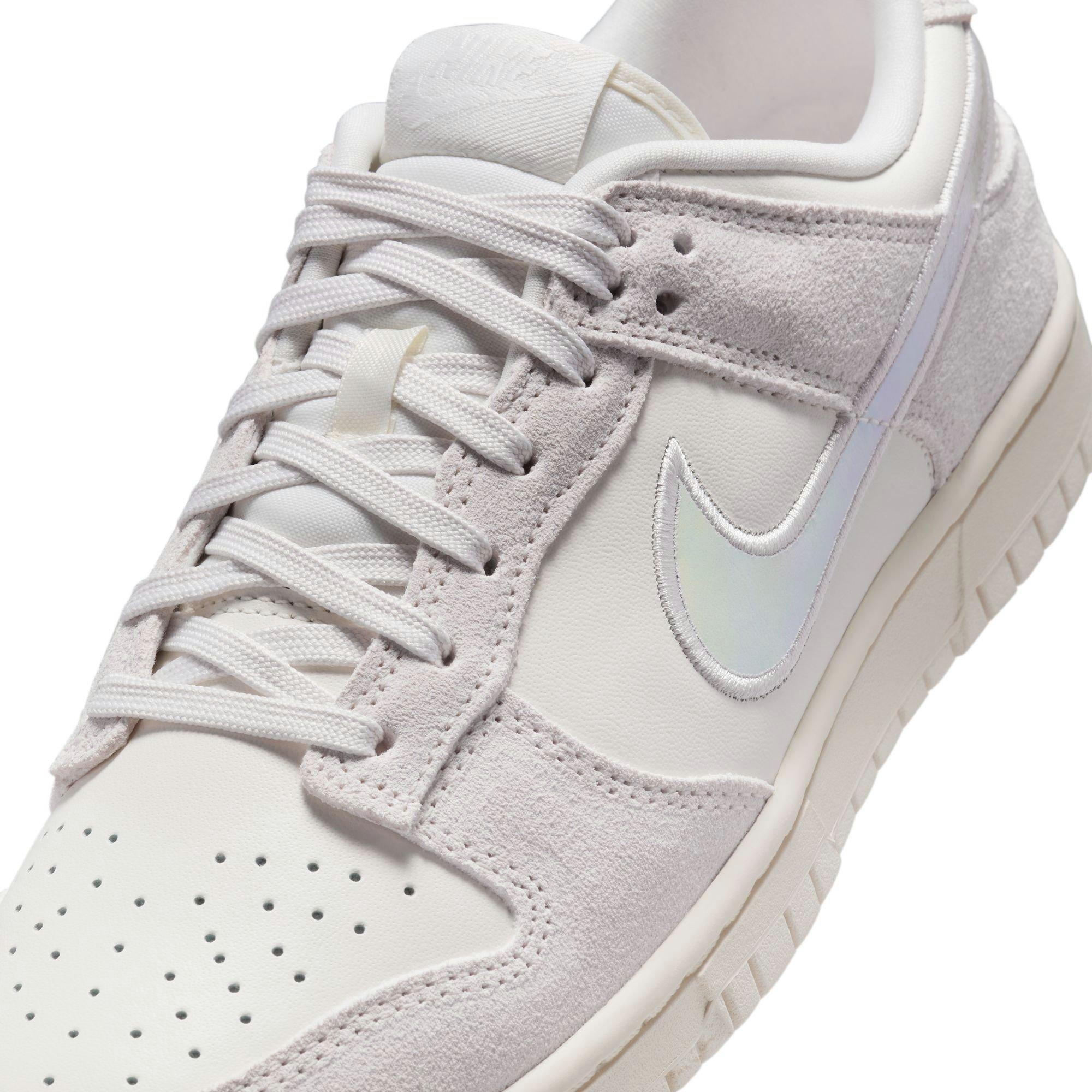 Nike Dunk Low "Iridescent Swoosh" Women's Shoe - SAIL/SIREN RED/HYPER PINK Thumbnail View 4