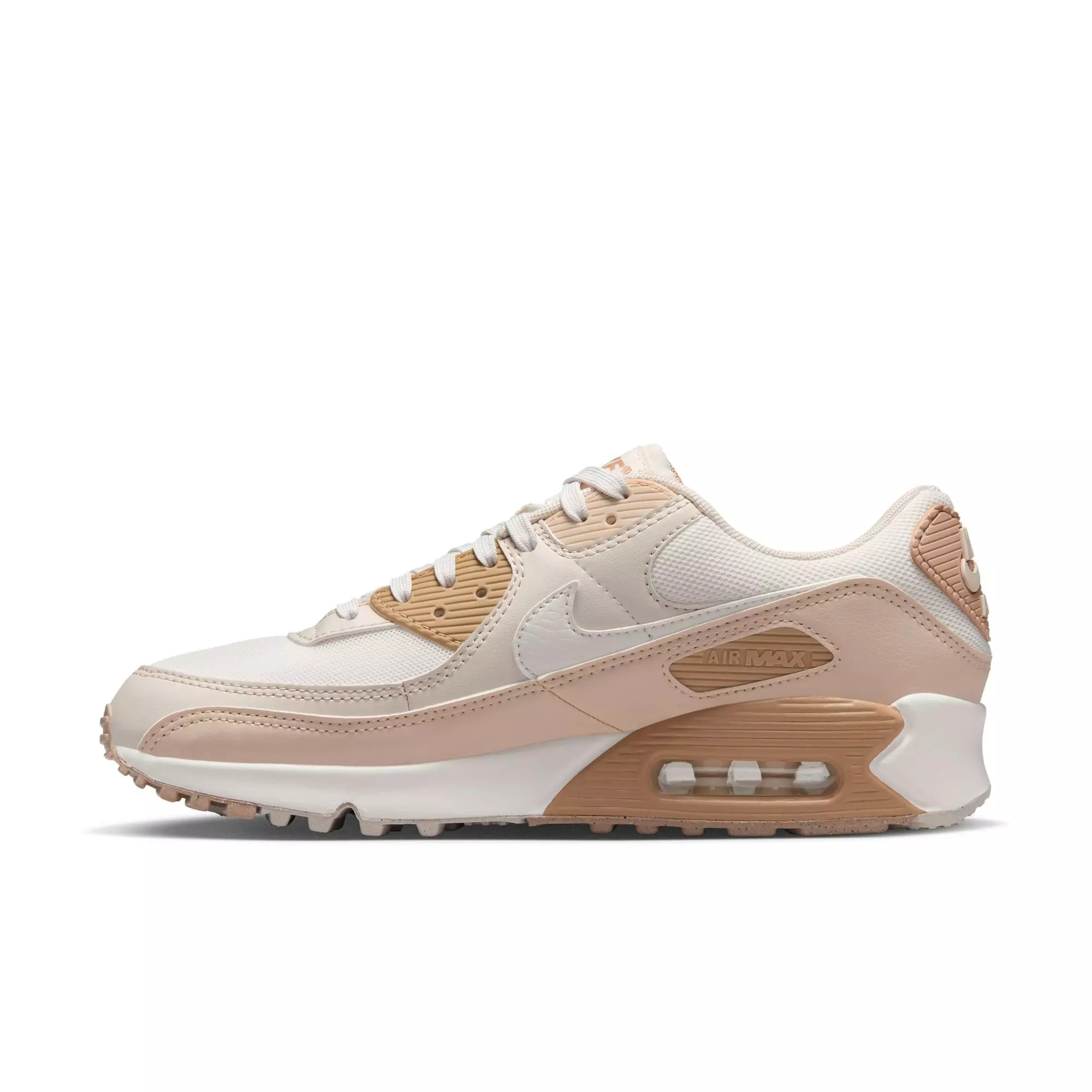 Nike Air Max 90 "Phantom/Sail/Sanddrift/Lt Orewood Brn" Women's Shoe - OFF-WHITE/KHAKI