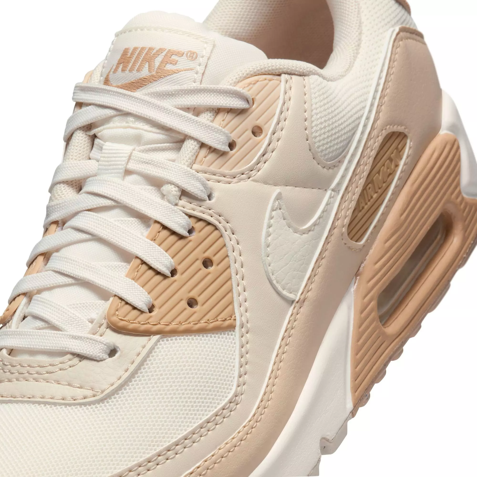 Nike Air Max 90 "Phantom/Sail/Sanddrift/Lt Orewood Brn" Women's Shoe - OFF-WHITE/KHAKI