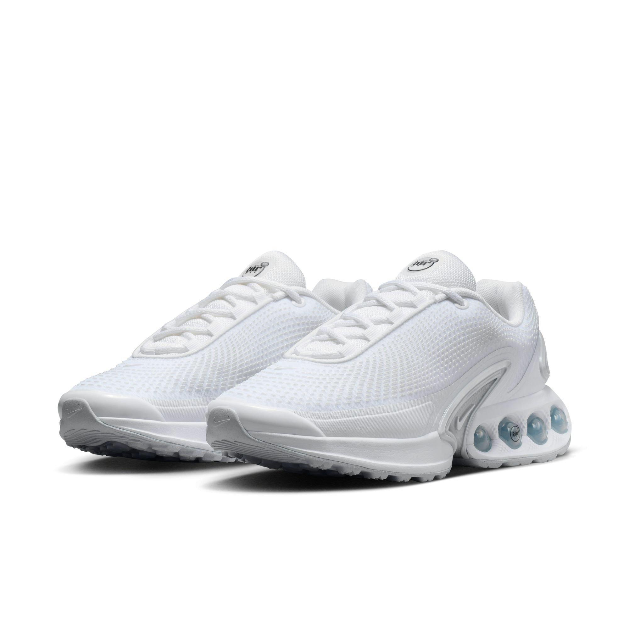 Nike Air Max Dn "White" Women's Shoe - WHITE/METALLIC SILVER Thumbnail View 3