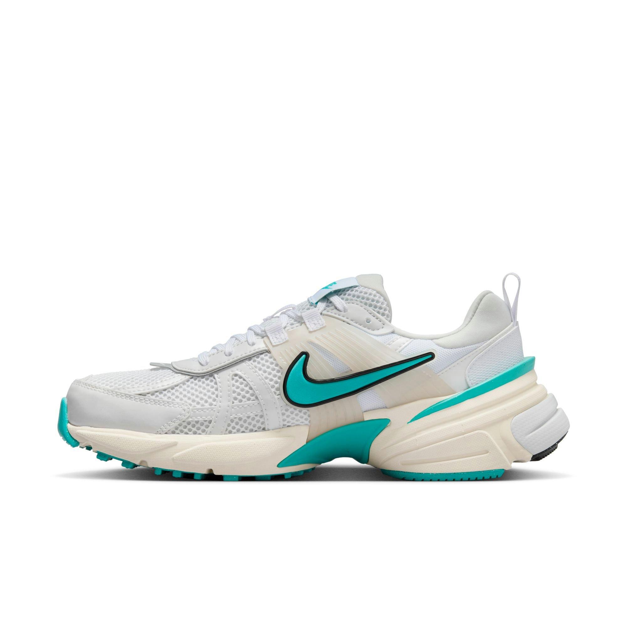 Nike V2K Run "White/Dusty Cactus/Coconut Milk" Women's Shoe - WHITE/TEAL Thumbnail View 4