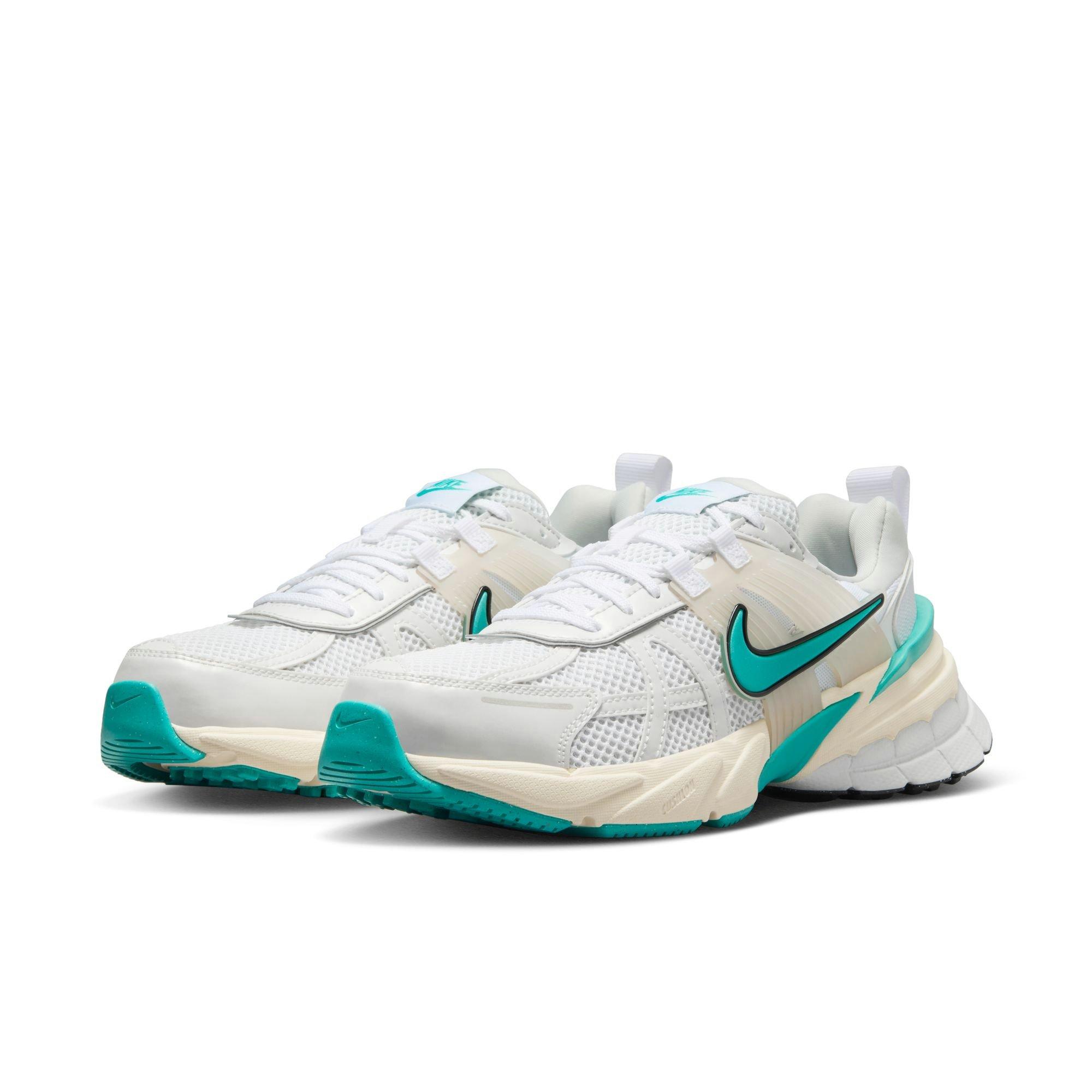 Nike V2K Run "White/Dusty Cactus/Coconut Milk" Women's Shoe - WHITE/TEAL Thumbnail View 5