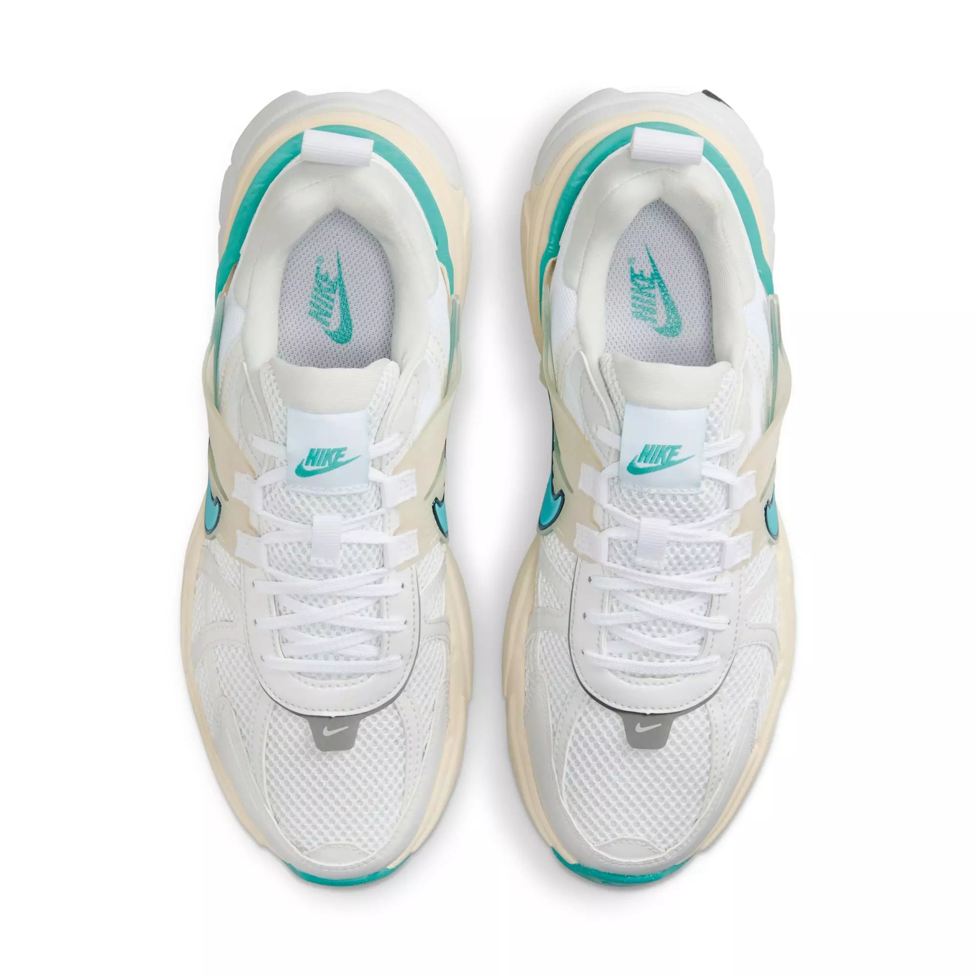 Nike V2K Run "White/Dusty Cactus/Coconut Milk" Women's Shoe - WHITE/TEAL