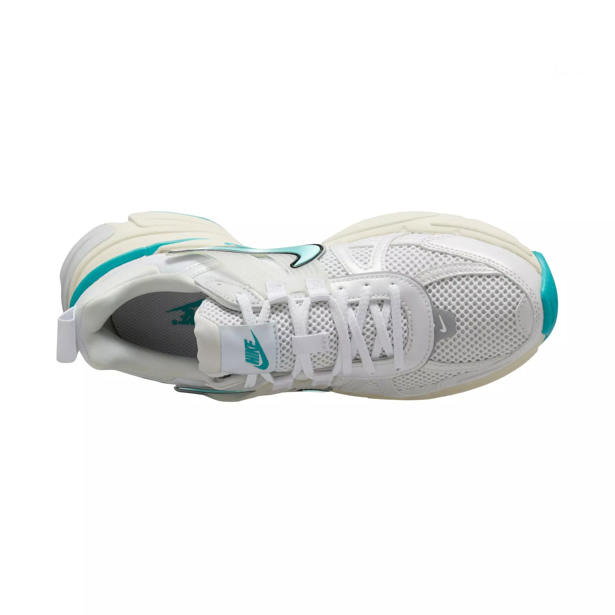 Nike V2K Run "White/Dusty Cactus/Coconut Milk" Women's Shoe - WHITE/TEAL