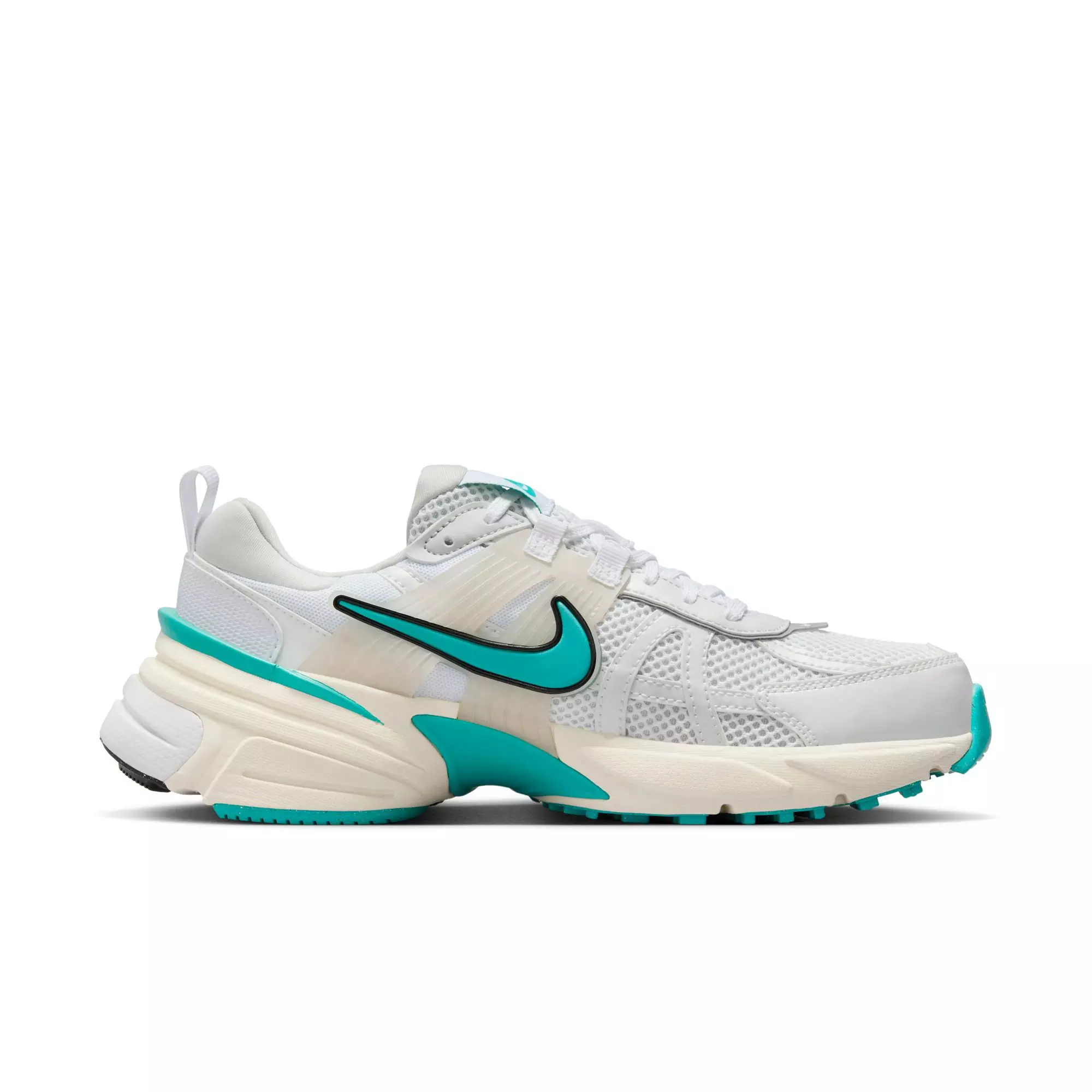 Nike V2K Run "White/Dusty Cactus/Coconut Milk" Women's Shoe - WHITE/TEAL