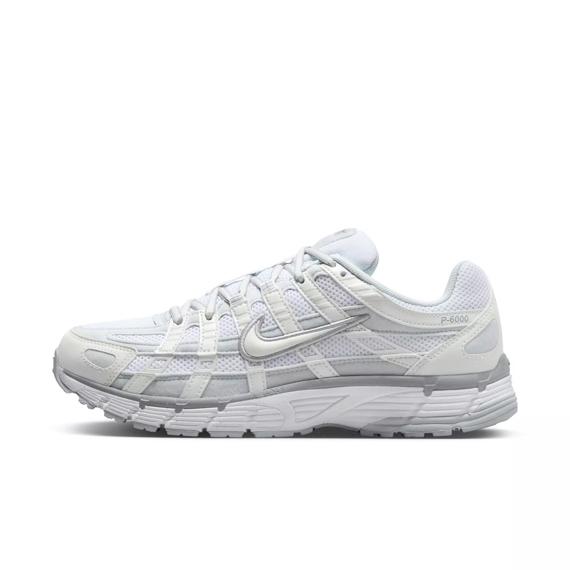 Nike P-6000 "MLTC Summit White/White/Pure Platinum" Women's Shoe - WHITE/SILVER