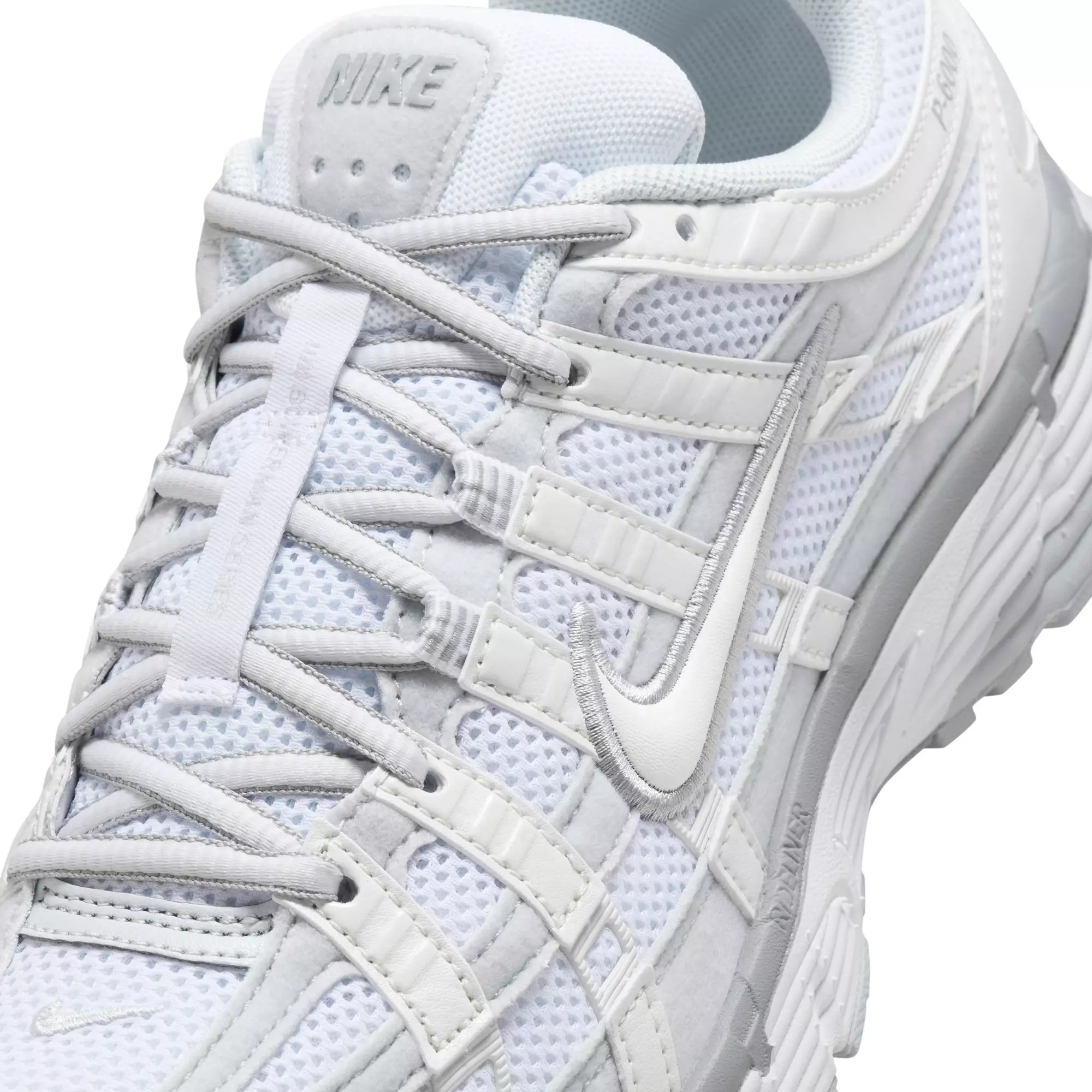 Nike P-6000 "MLTC Summit White/White/Pure Platinum" Women's Shoe - WHITE/SILVER